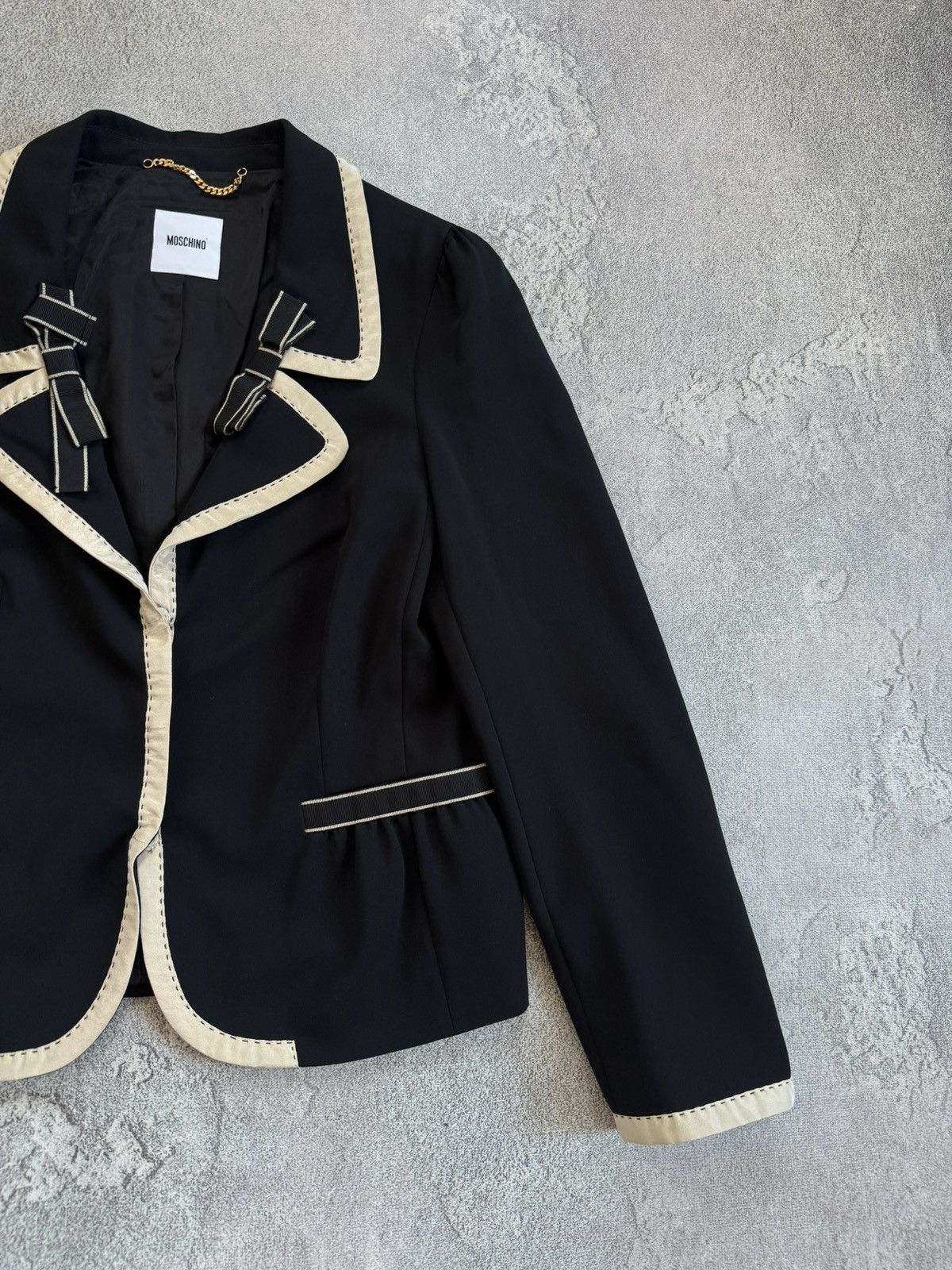 Moschino Moschino USA12/I46/F42 black blazer luxury jacket italy 🇮🇹 Size XL / US 12-14 / IT 48-50 - 9 Thumbnail