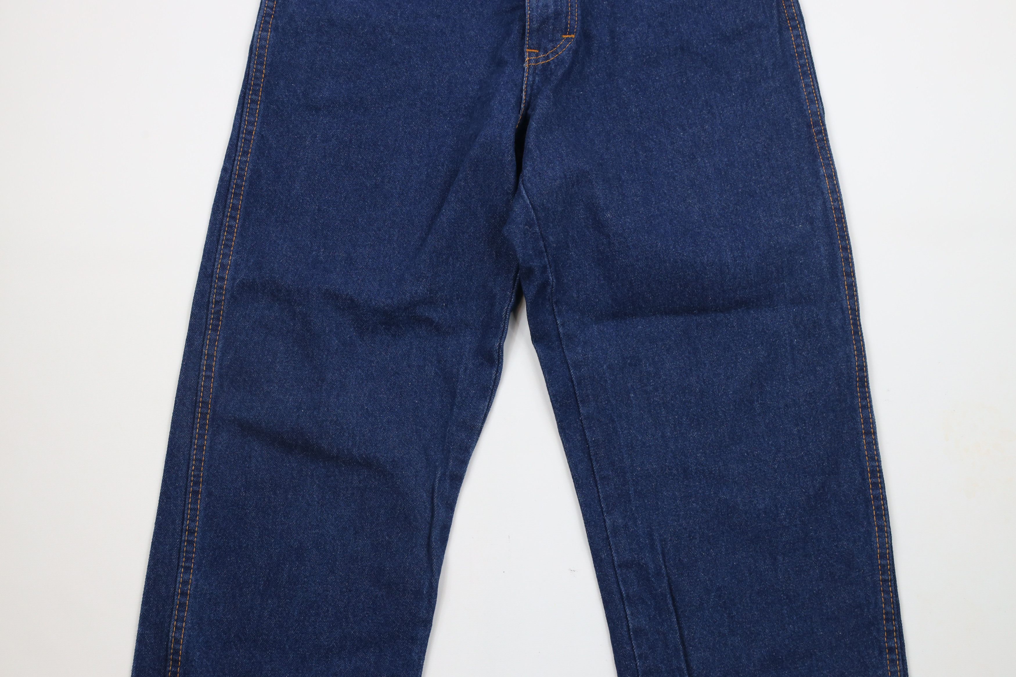 Dickies × Vintage Vintage Dickies Spell Out Wide Leg Denim Jeans Blue Cotton Size US 33 - 3 Thumbnail