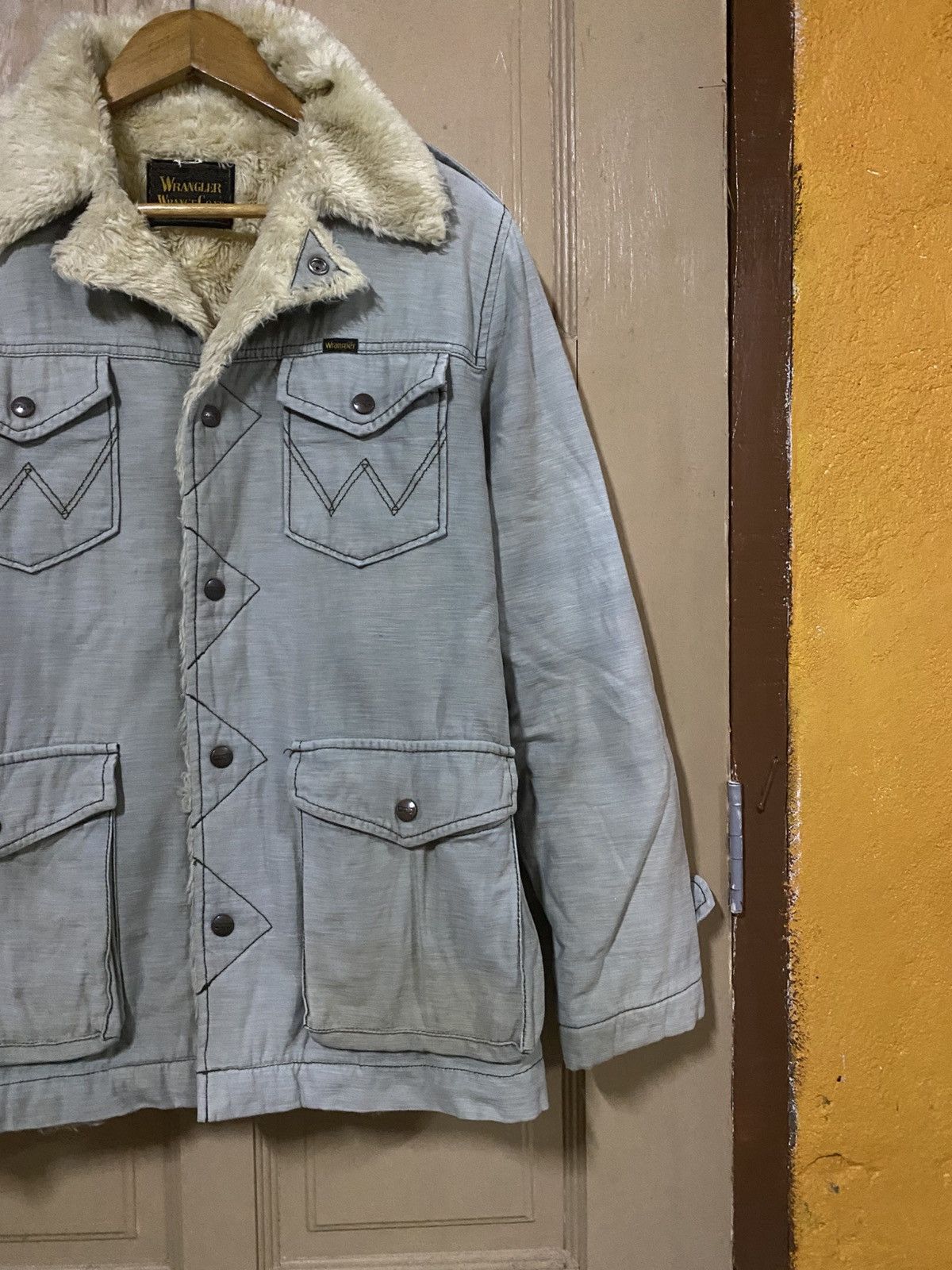 Wrangler Vintage Wrangler Wrang Coat Sherpa-Lined Western Ranchwear Size US S / EU 44-46 / 1 - 4 Thumbnail