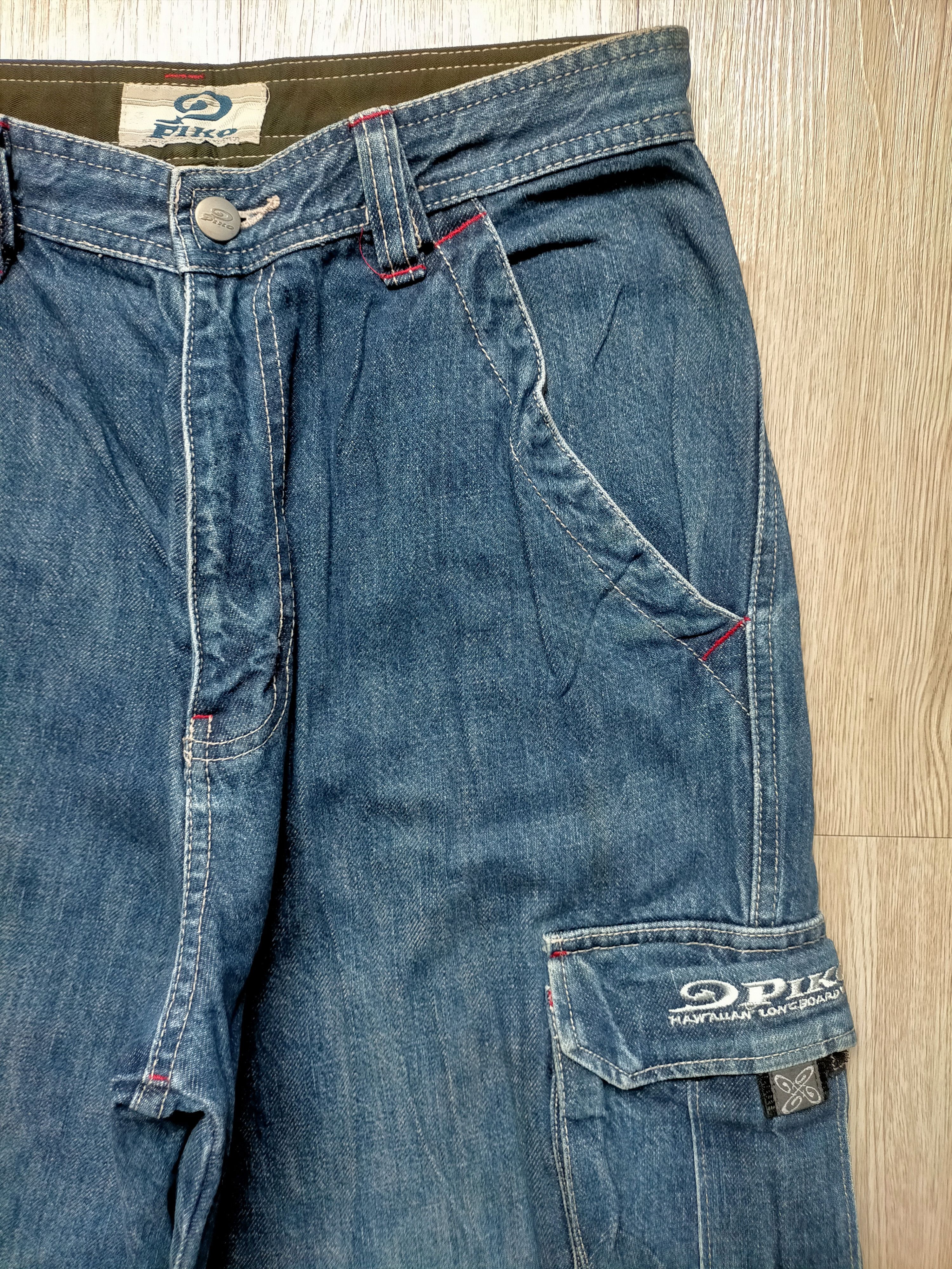 JNCO Vintage 90s Piko Baggy Cargo Denim Pants Size US 29 - 5 Thumbnail