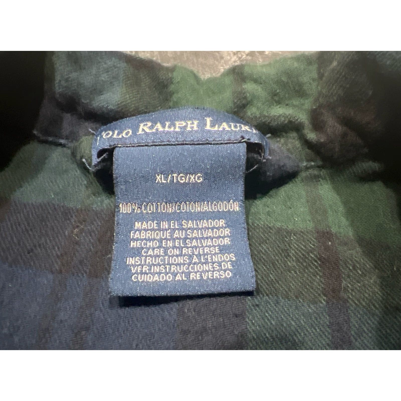 Polo Ralph Lauren Polo Ralph Lauren Pajama Top Shirt Mens XL Blackwatch Plaid Button Up Pocket Pony Size US XL / EU 56 / 4 - 5 Thumbnail