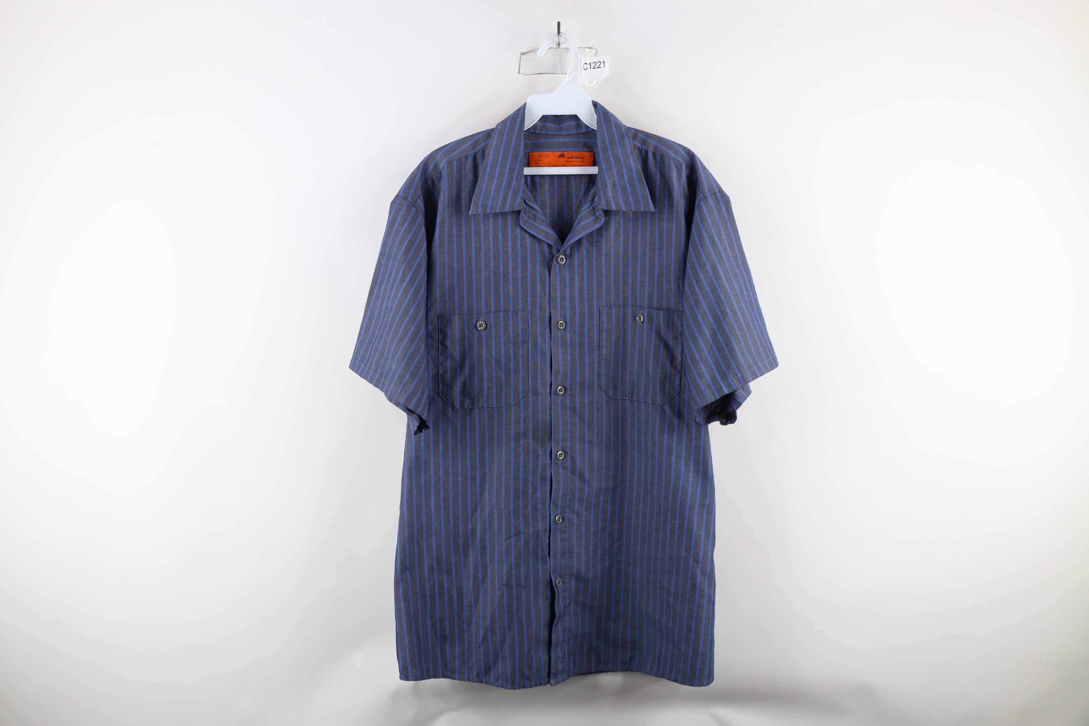 Vintage Vintage 90s Streetwear Workwear Mechanic Button Shirt Size US XL / EU 56 / 4 - 1 Thumbnail
