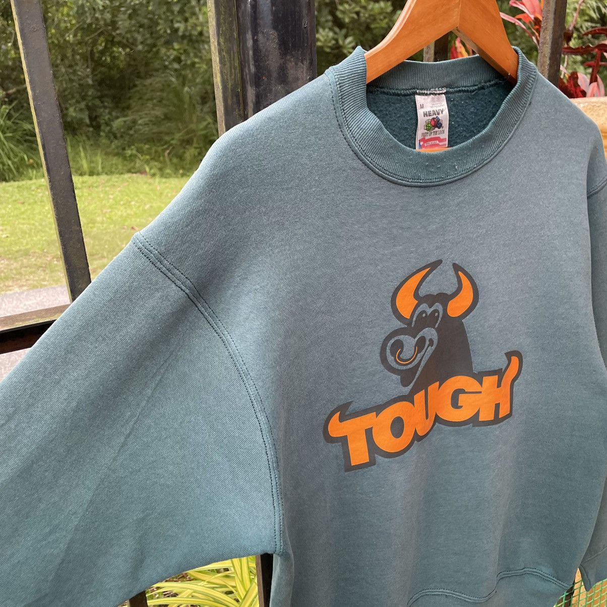 Welcome Skateboards 🔥Vintage 90s Tough Skateboard Big Logo Sun Faded Sweatshirts Size US S / EU 44-46 / 1 - 7 Thumbnail