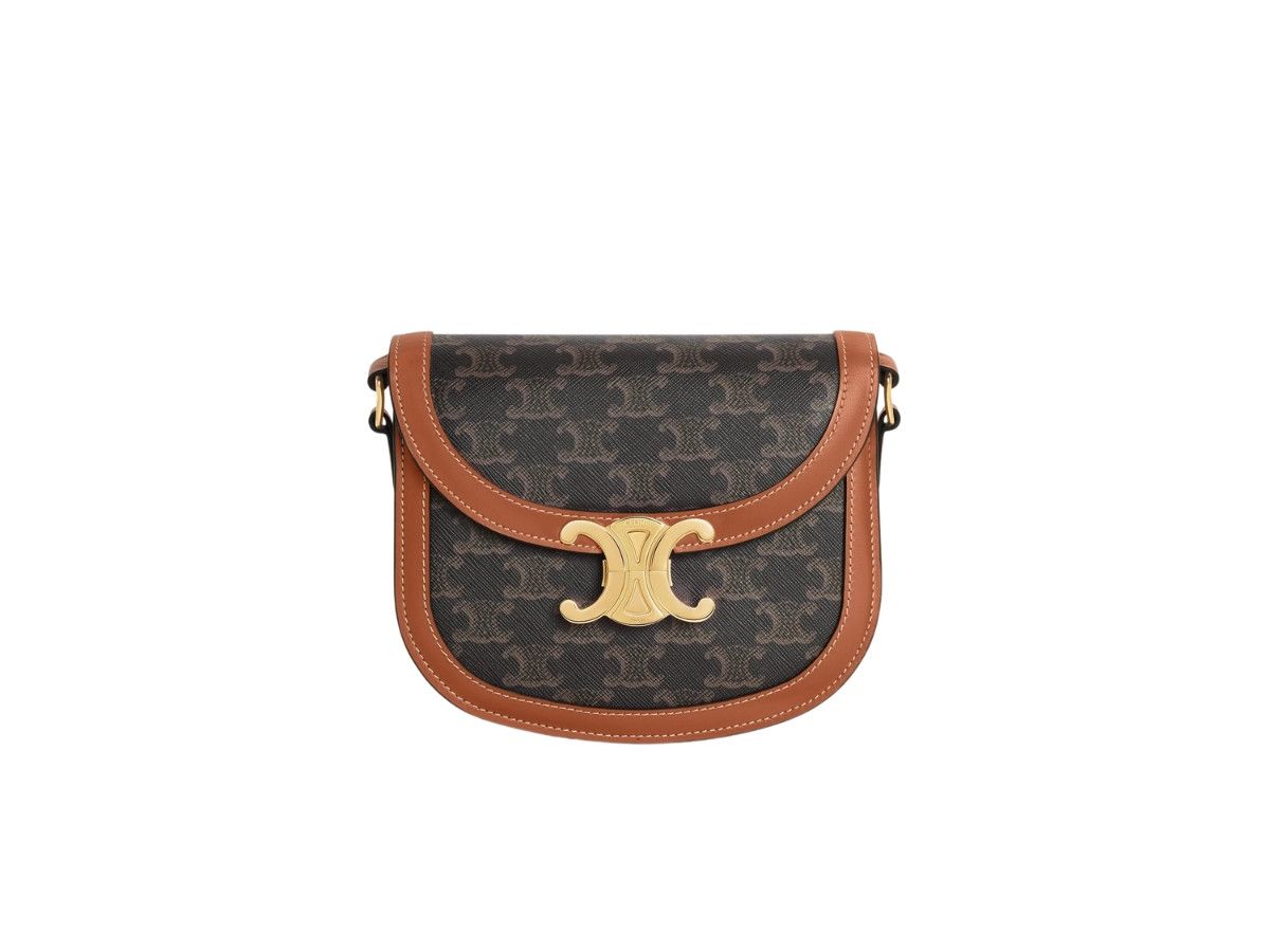 Celine o1w1db10326 110962BZ4 Size:OS/Besace Crossbody Bag in Brown Size ONE SIZE - 1 Thumbnail