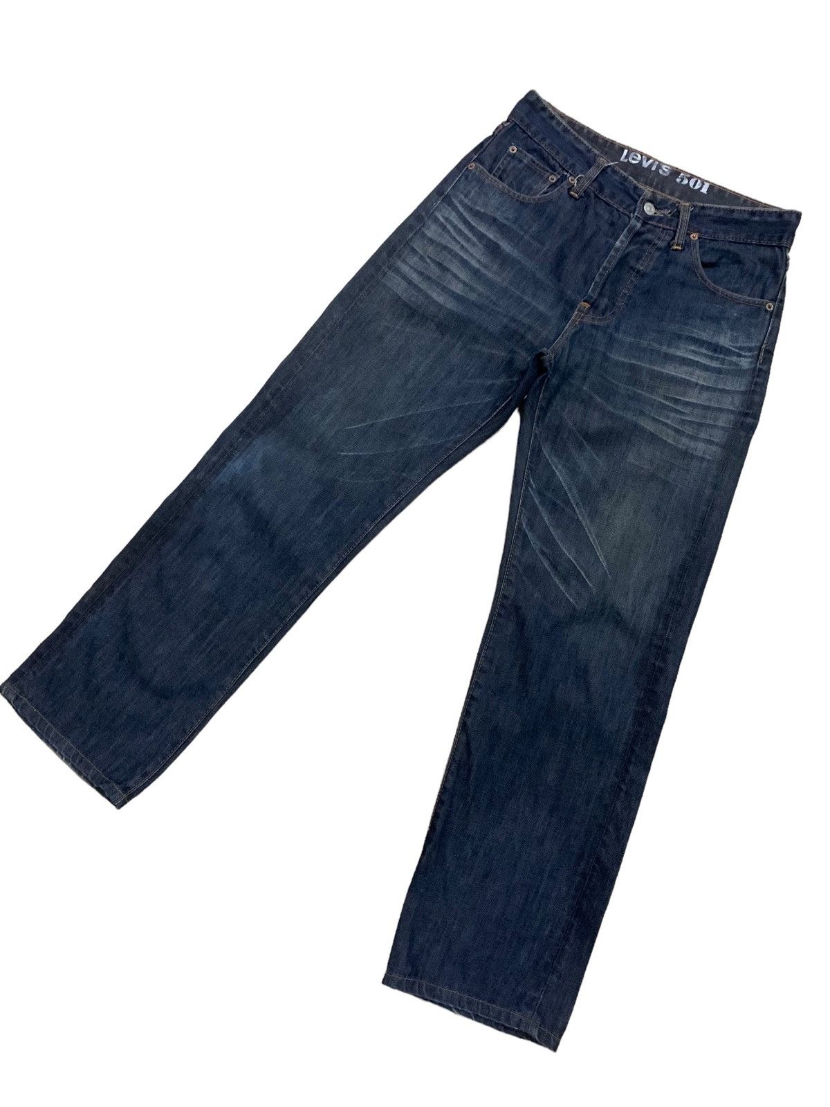 Levi's × Levi's Vintage Clothing Vintage 80s Levis 501 ButtonFly Dark Wash Jeans Size US 31 - 6 Thumbnail