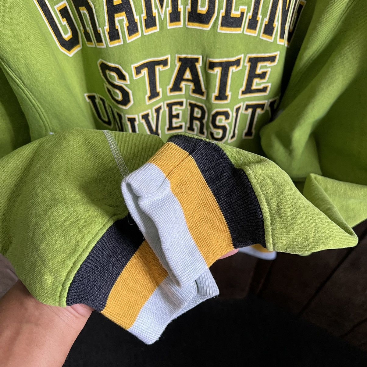 Vintage Vintage 90’s Grambling State University Reverse Weave Hoodie Size US XL / EU 56 / 4 - 6 Thumbnail