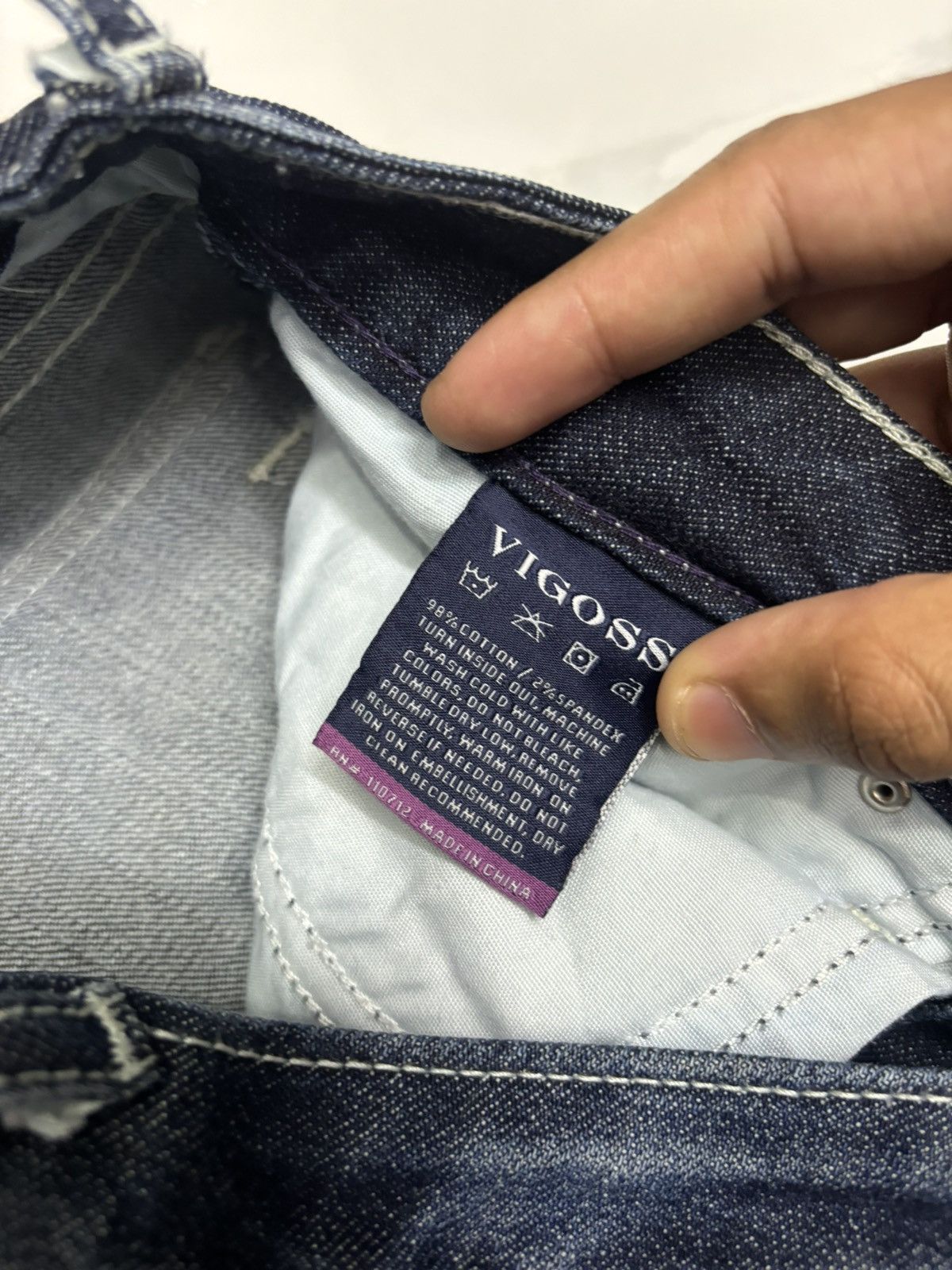 If Six Was Nine Flare Jeans Blue Denim Vigoss Brand Bootcut Flared Denim Size 28" / US 6 / IT 42 - 12 Thumbnail
