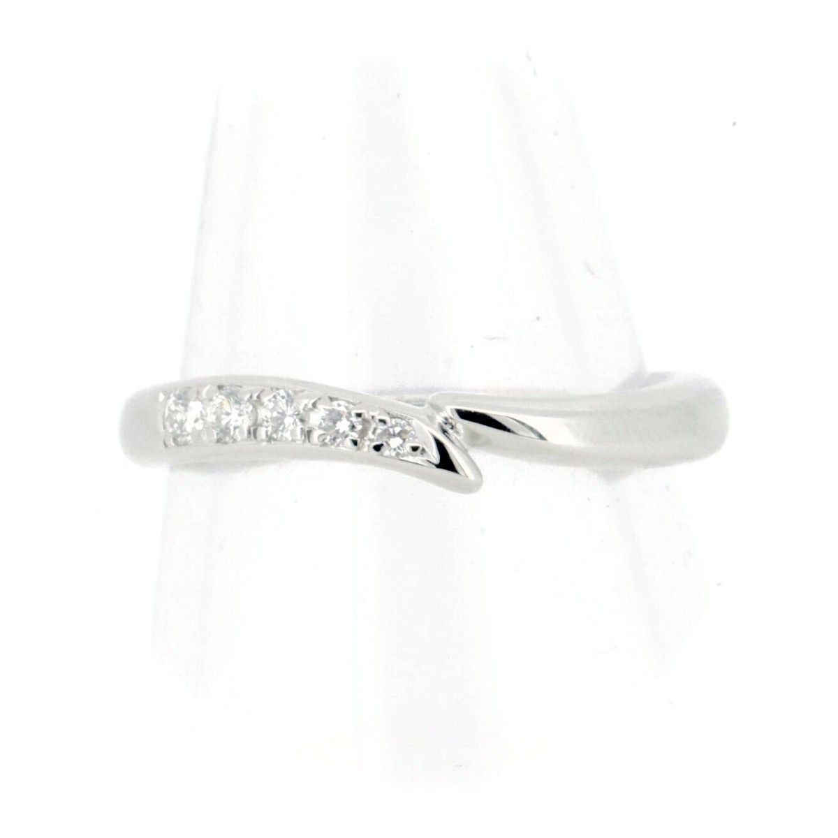 Other Tasaki Tasaki Pt1000 Diamond Ring Metal Ring DUTY FREE for USA Size ONE SIZE - 1 Thumbnail