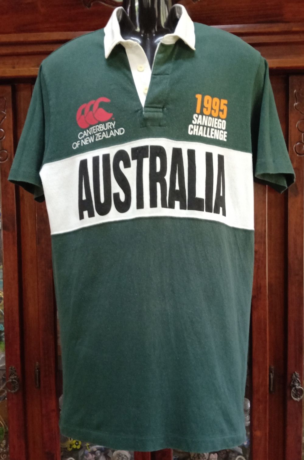 Canterbury of New Zealand × Vintage Vintage 90s SanDiego Challenge Australia Rugby T-shirt Size US L / EU 52-54 / 3 - 1 Thumbnail