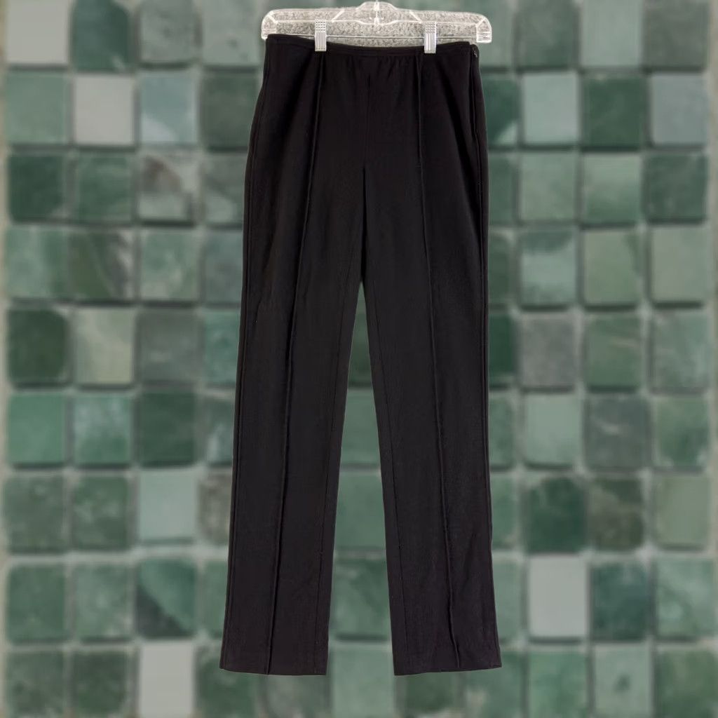 Rag & Bone Rag & Bone Womens Pants Black Size 2 Slim Straight Ankle Wool Raised Seams Size 26" / US 2 / IT 38 - 1 Thumbnail