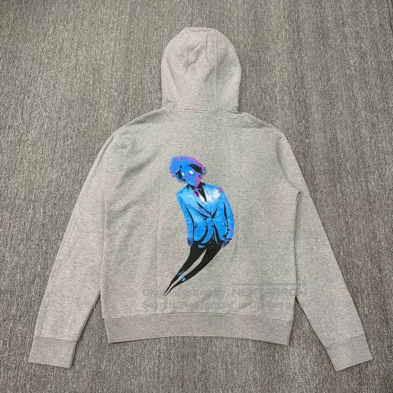 Louis Vuitton Louis Vuitton Grey Neon Portrait Hoodie Size US XL / EU 56 / 4 - 2 Thumbnail
