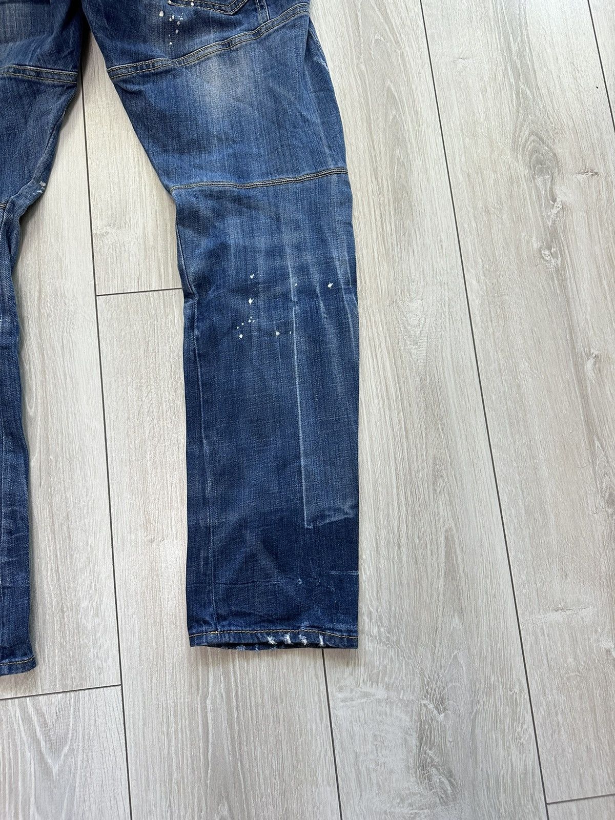 Dsquared2 Dsquared2 Tidy Biker Distressed Denim Jeans Pants (A033) Size US 34 / EU 50 - 20 Thumbnail