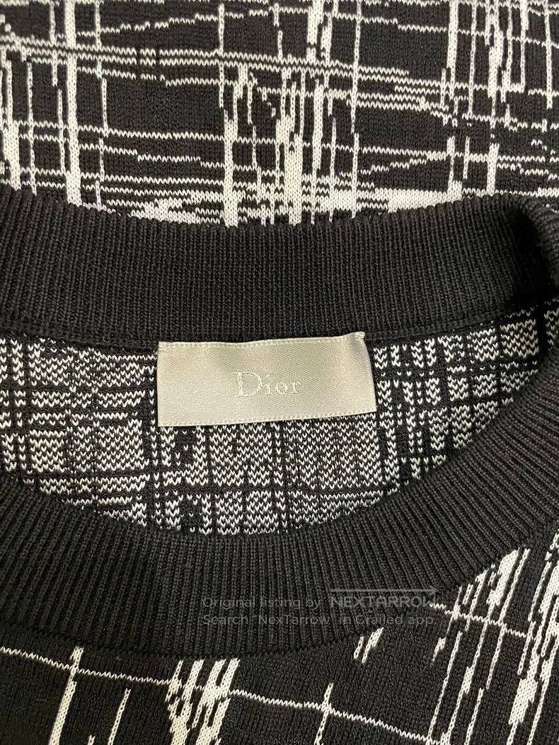 Dior Dior Black and white line wool sweater knitwear Size US S / EU 44-46 / 1 - 5 Thumbnail