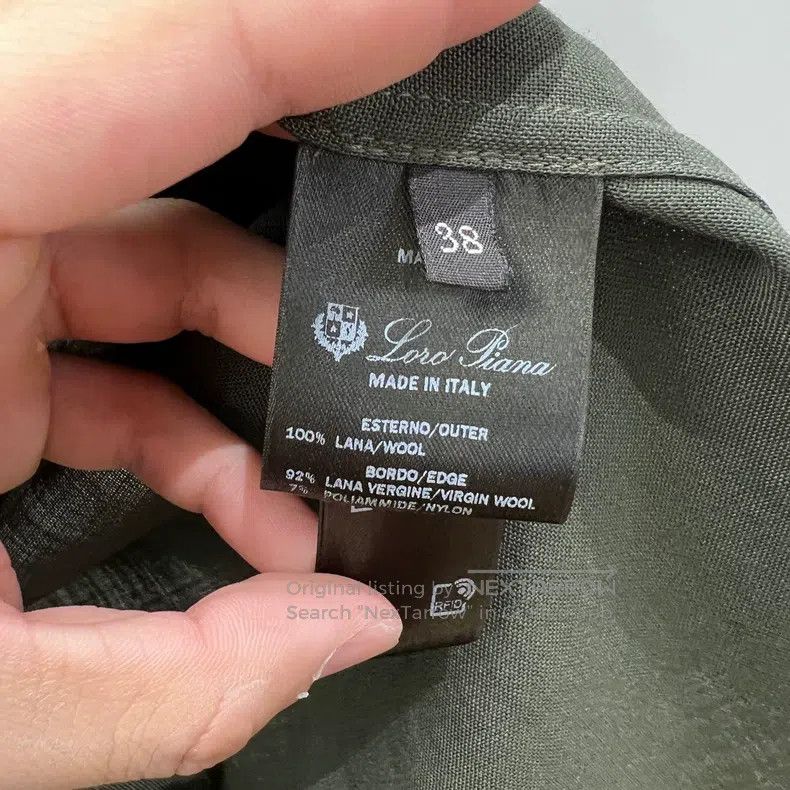 Loro Piana Loro Piana 24SS Collar Wool Shirt Size XS / US 0-2 / IT 36-38 - 4 Thumbnail