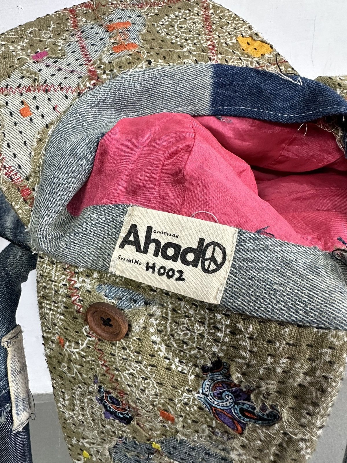 Other Custom Made Distressed Paisley patchwork Boro hats by Ahado Size ONE SIZE - 15 Thumbnail