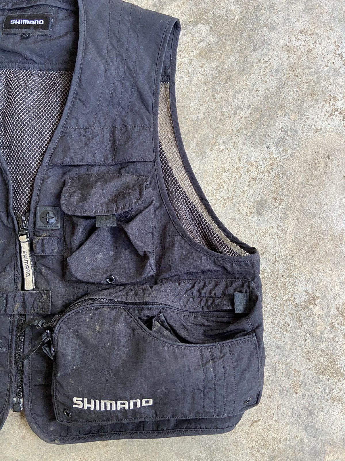Japanese Brand Vintage SHIMANO tactical multiple pocket vest Size US L / EU 52-54 / 3 - 5 Thumbnail