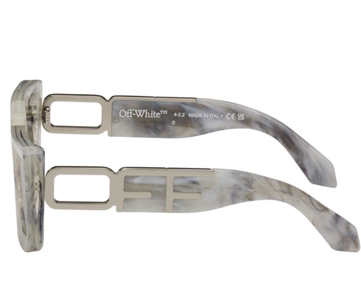 Off-White Gray Boston Sunglasses Size ONE SIZE - 2 Thumbnail
