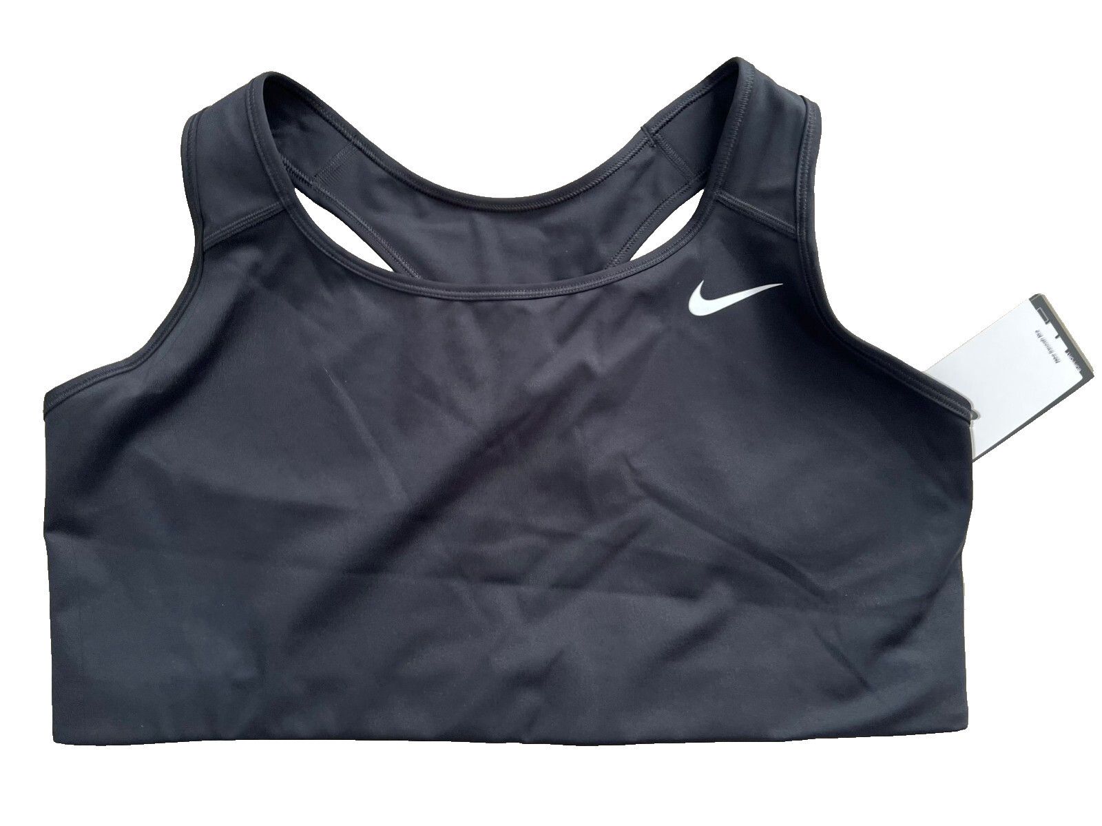 Nike Nike Swoosh DH3385 Non-Padded Sports Bra Black ( 3X ) Size 3XL / US 20-22 - 3 Thumbnail
