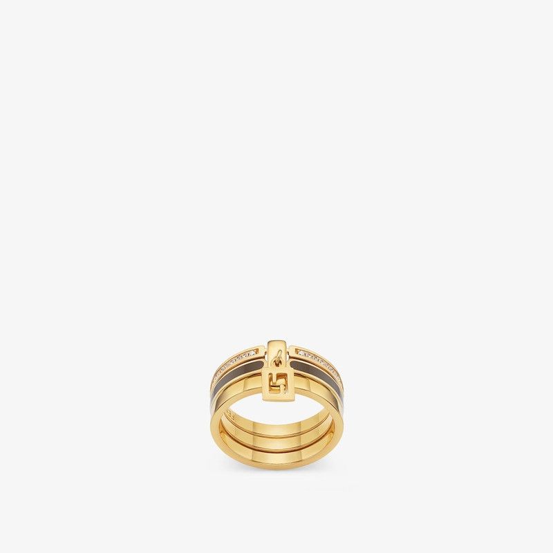 Fendi o1loc1c1225 Size: OS/Forever Ring in Golden Size ONE SIZE - 1 Thumbnail