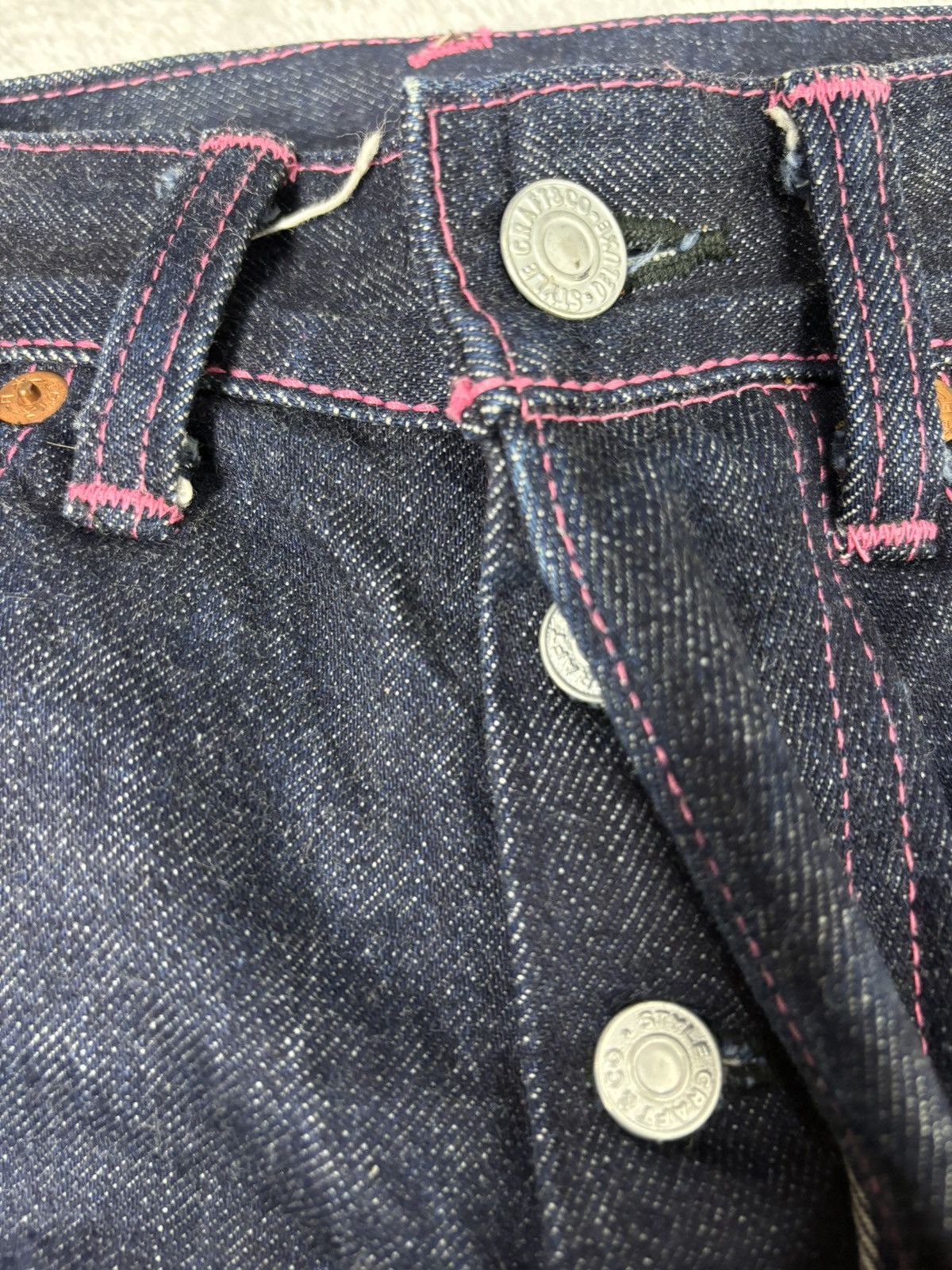 Evisu Evisu Pink Daicock Denim. S058 Size 26" / US 2 / IT 38 - 5 Thumbnail