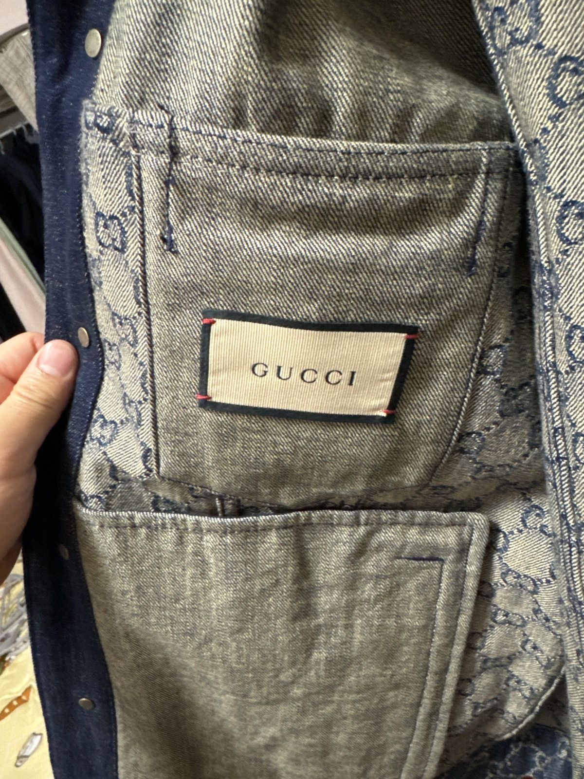 Gucci GUCCI WASHED ORGANIC DENIM JACKET Size US S / EU 44-46 / 1 - 13 Thumbnail