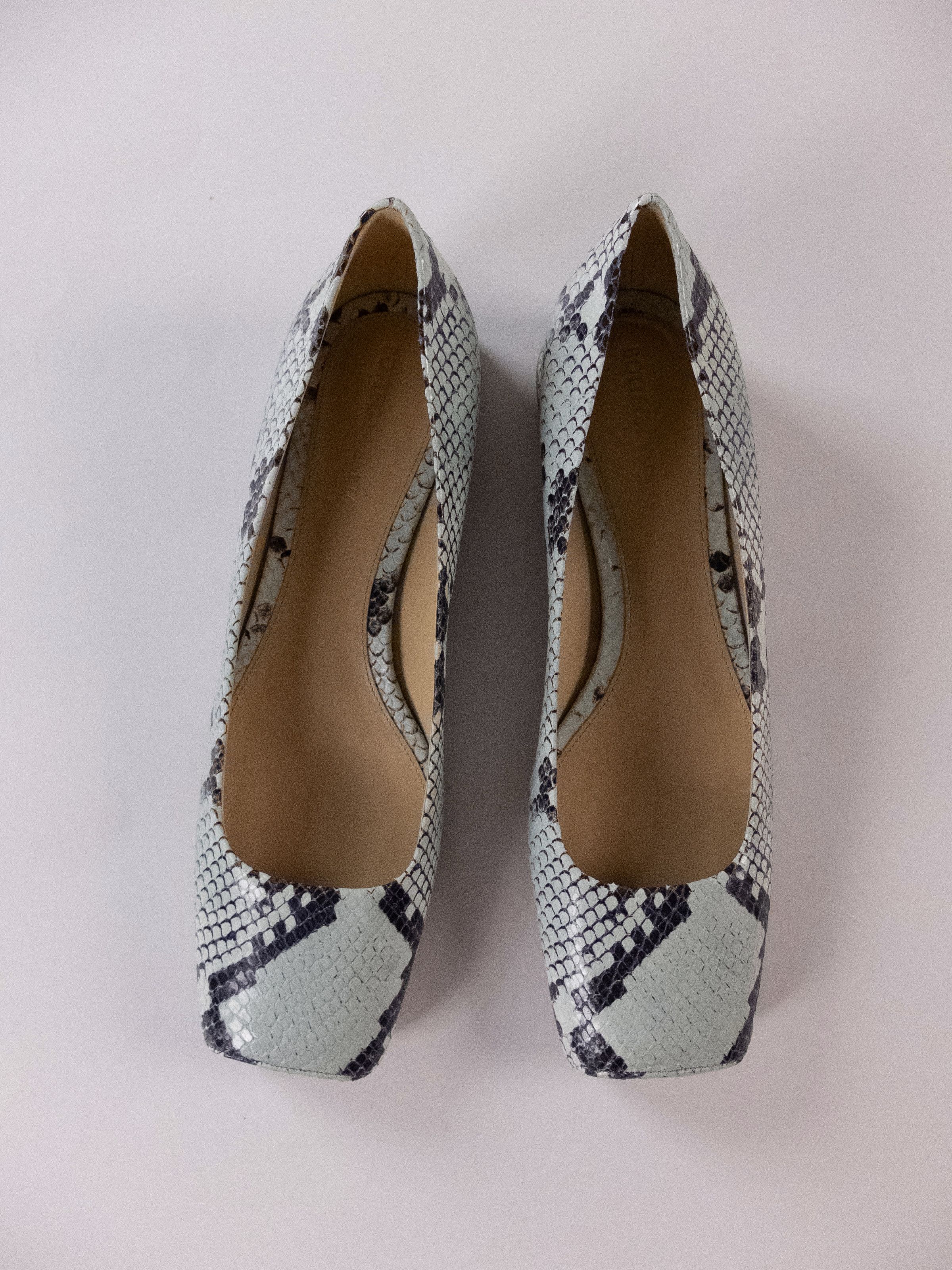 Bottega Veneta BOTTEGA VENETA Tower Flat python lambskin ballet flats 9 39 Size US 9 / IT 39 - 1 Thumbnail
