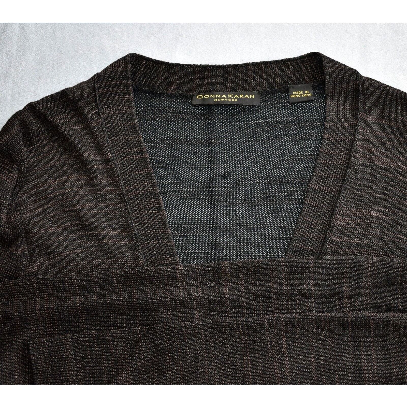 Donna Karan DONNA KARAN Brown Knit Wrap Detail Top & Cardigan 2 Pc Set M Size M / US 6-8 / IT 42-44 - 5 Thumbnail