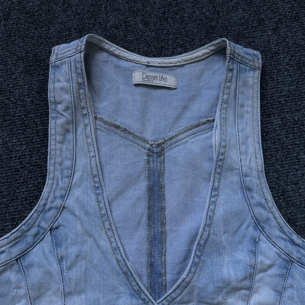 Hypebeast VTG Women’s Denim Vest By Pimkie Size M Y2K 00s USA Hype Size M / US 6-8 / IT 42-44 - 9 Thumbnail