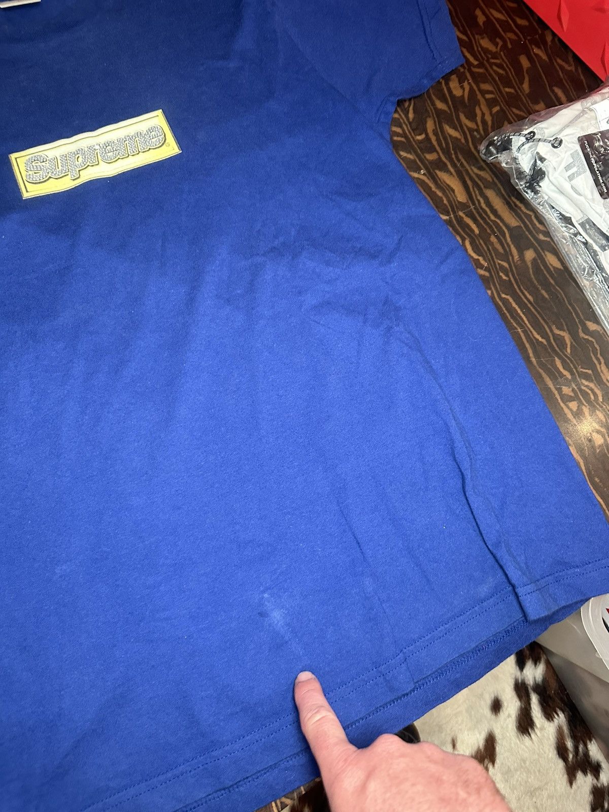 Supreme Bling Tee MEDIUM WORN