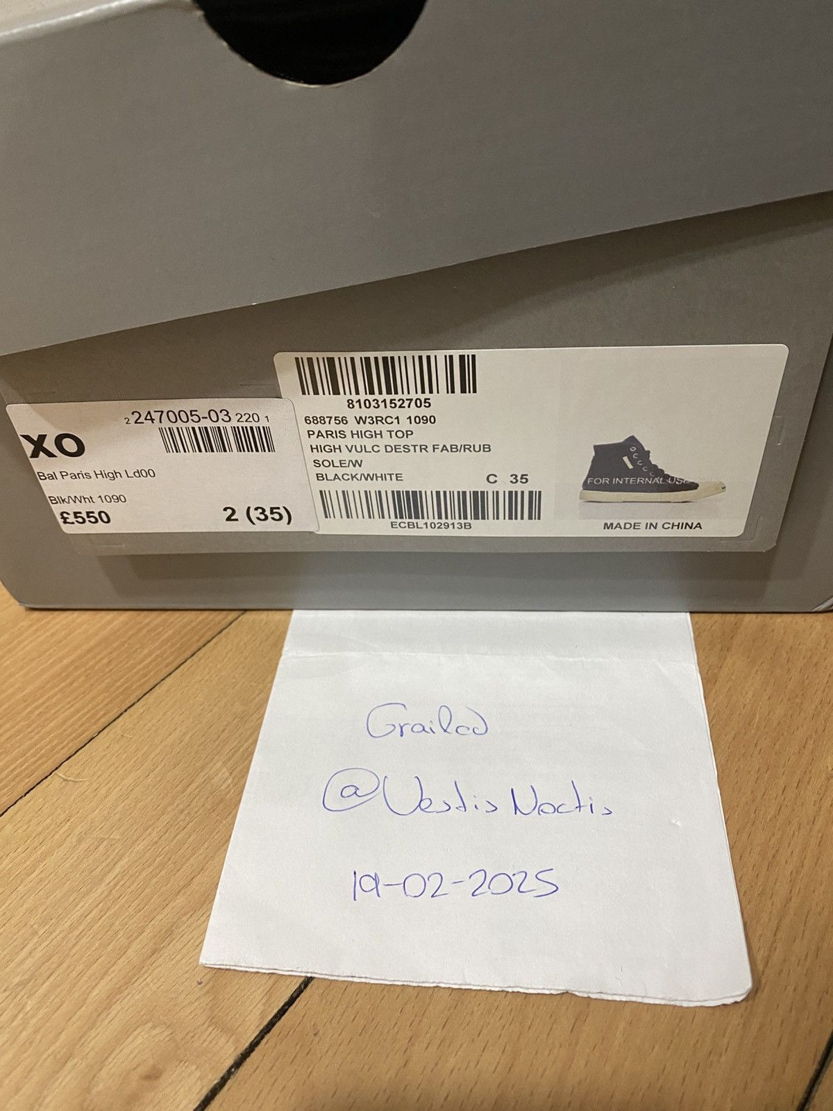 Balenciaga BALENCIAGA Paris High Tops Size US 5 / IT 35 - 10 Thumbnail