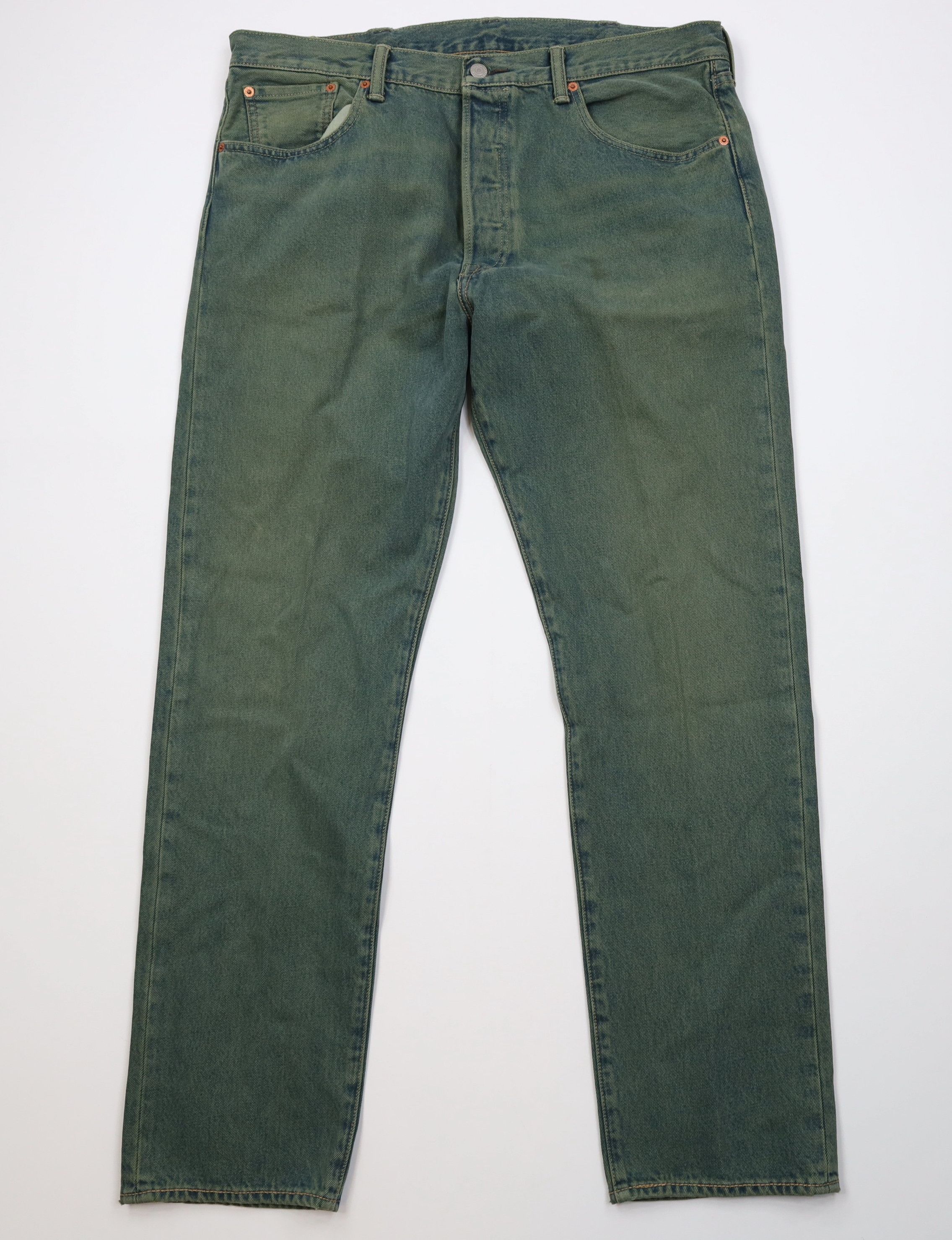Levi's Y2K Levis 501xx CT Taper Button Fly Original Fit Jeans Green Size US 38 / EU 54 - 1 Thumbnail