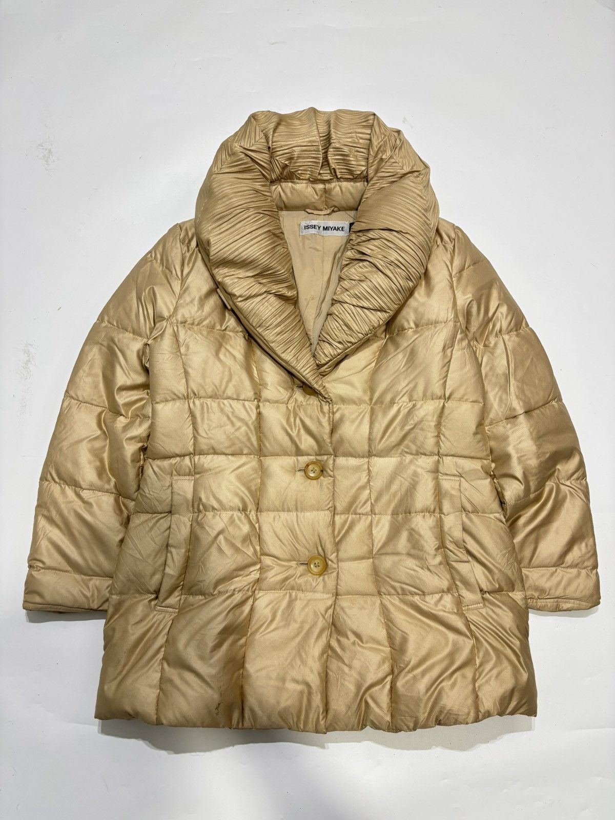 Issey Miyake Rare Isseymiyake puffer down pleated collar jacket Size US M / EU 48-50 / 2 - 1 Thumbnail