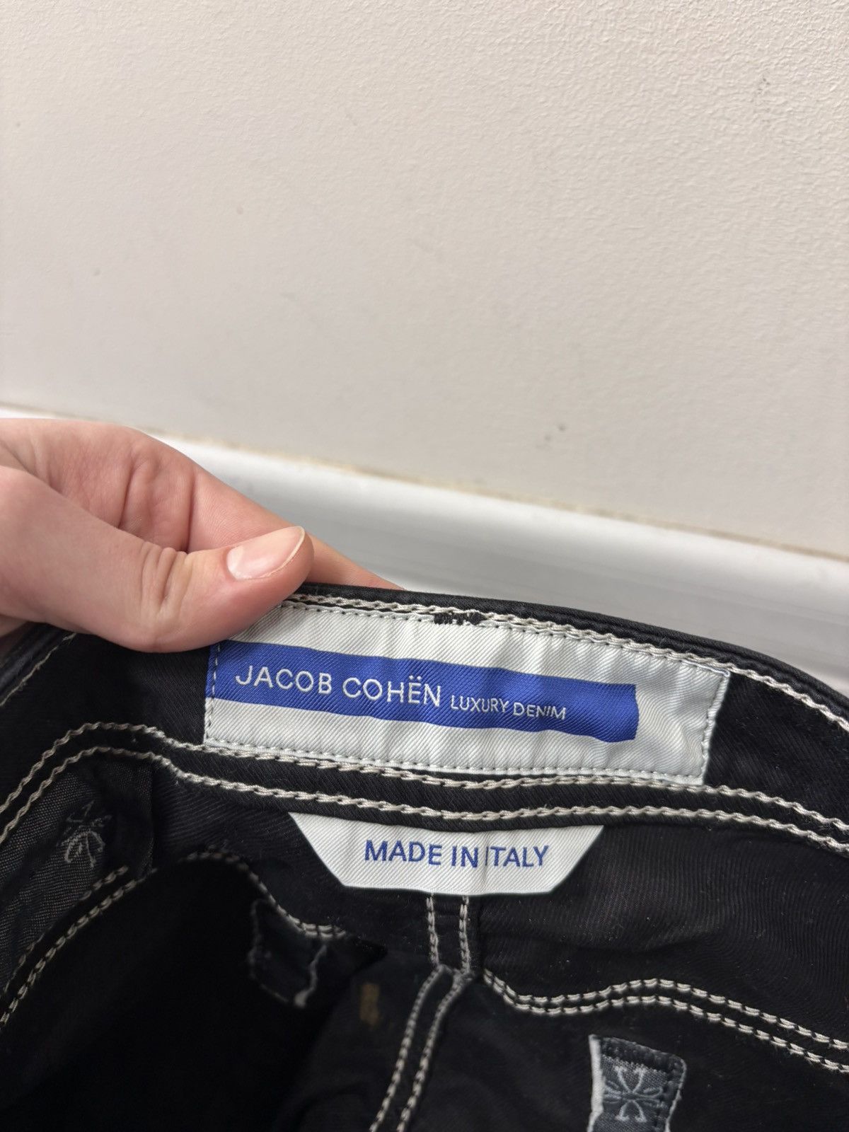 Jacob Cohen Jacob Cohen Men’s Black Cotton Blend Stretch Pants Jeans Size US 35 - 8 Thumbnail