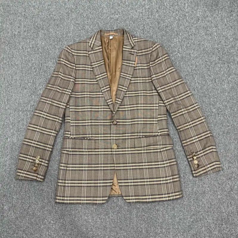 Burberry Burberry Men's Beige Plaid Blazer Size US L / EU 52-54 / 3 - 1 Thumbnail