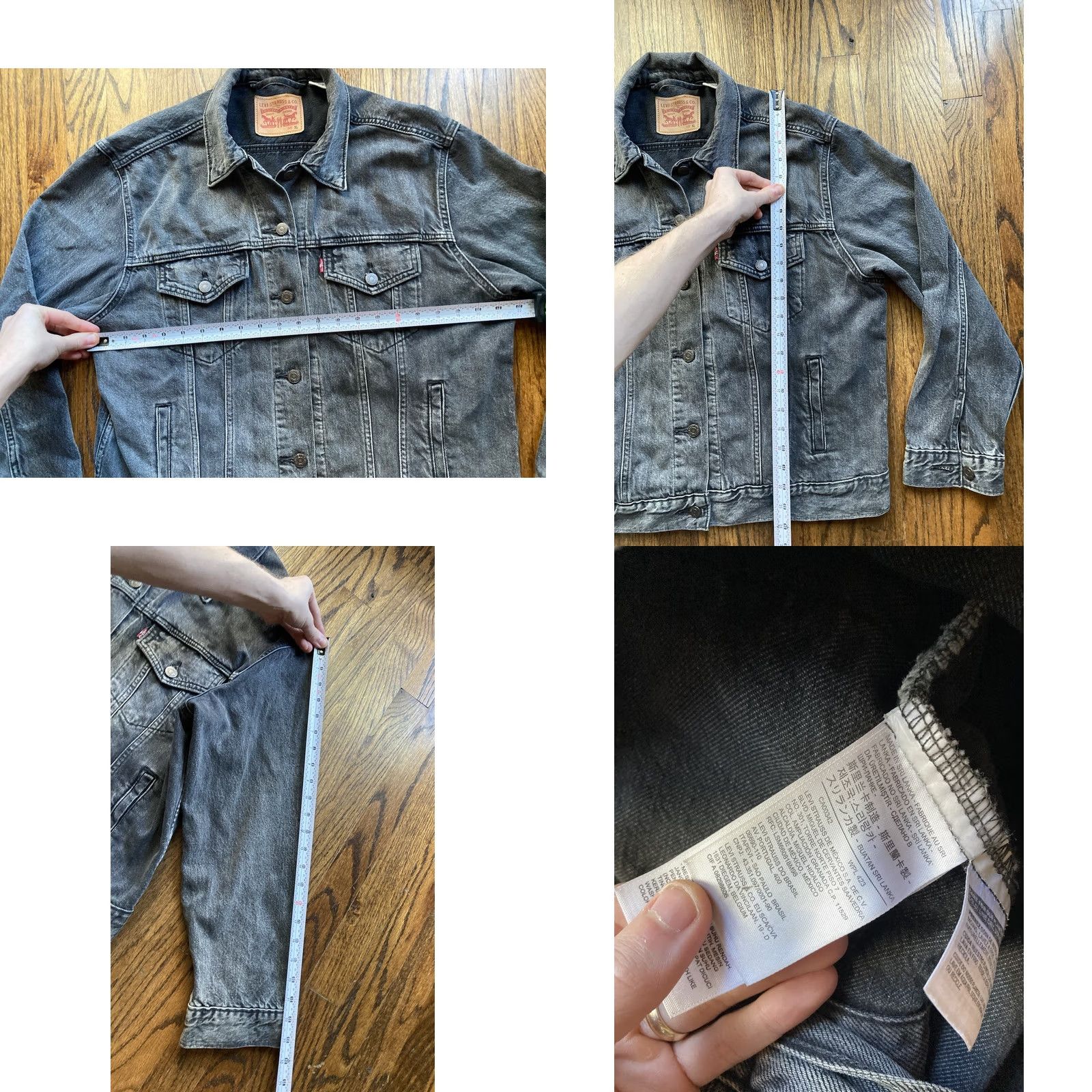 Levi's Levi's Denim Trucker Jacket Womens Size XL Ex Boyfriend Black Faded Type 3 Size XL / US 12-14 / IT 48-50 - 8 Thumbnail