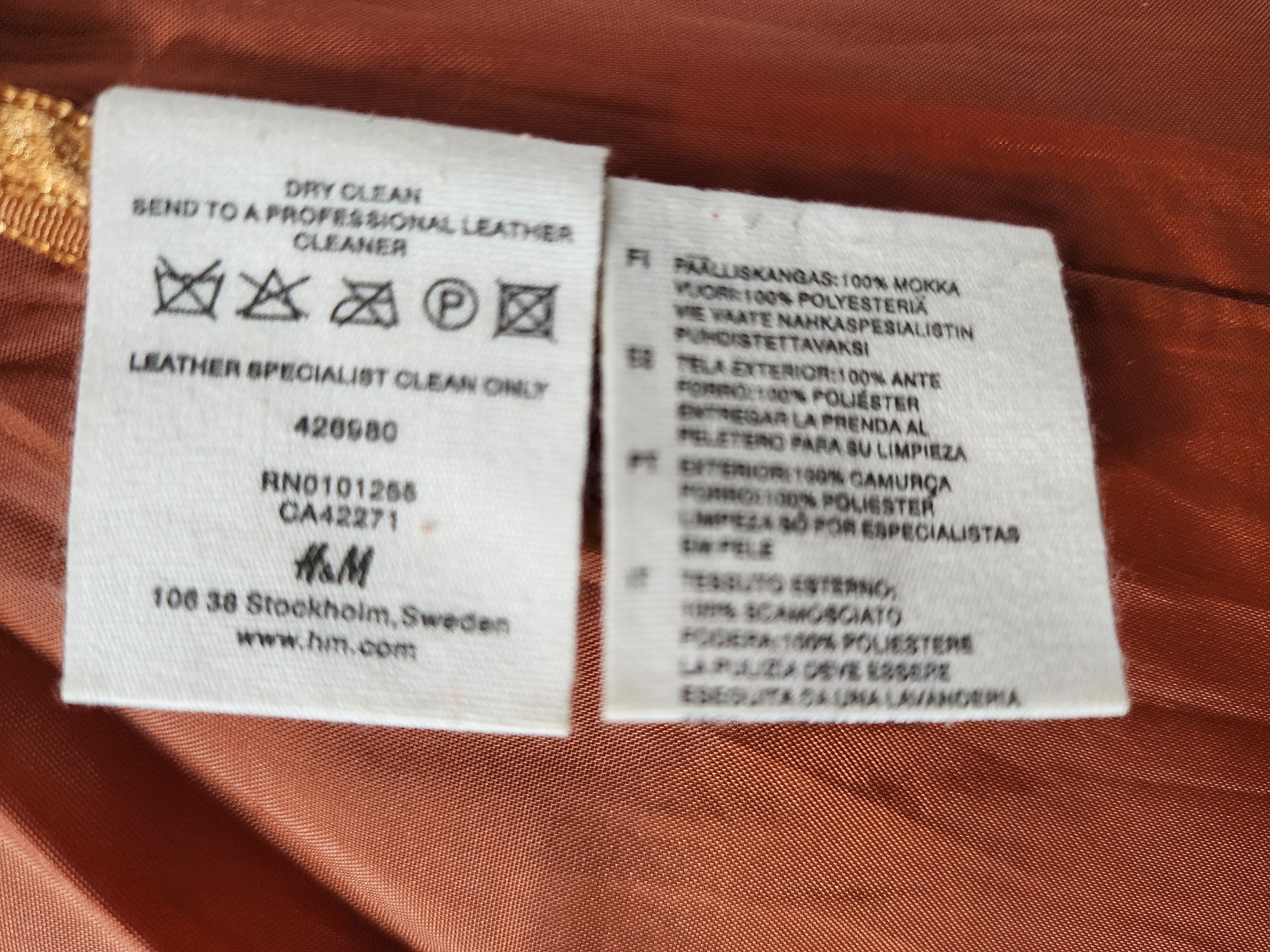 Genuine Leather Vintage Brown Leather Suit: Suede Vest & Skirt Size 29" - 10 Thumbnail