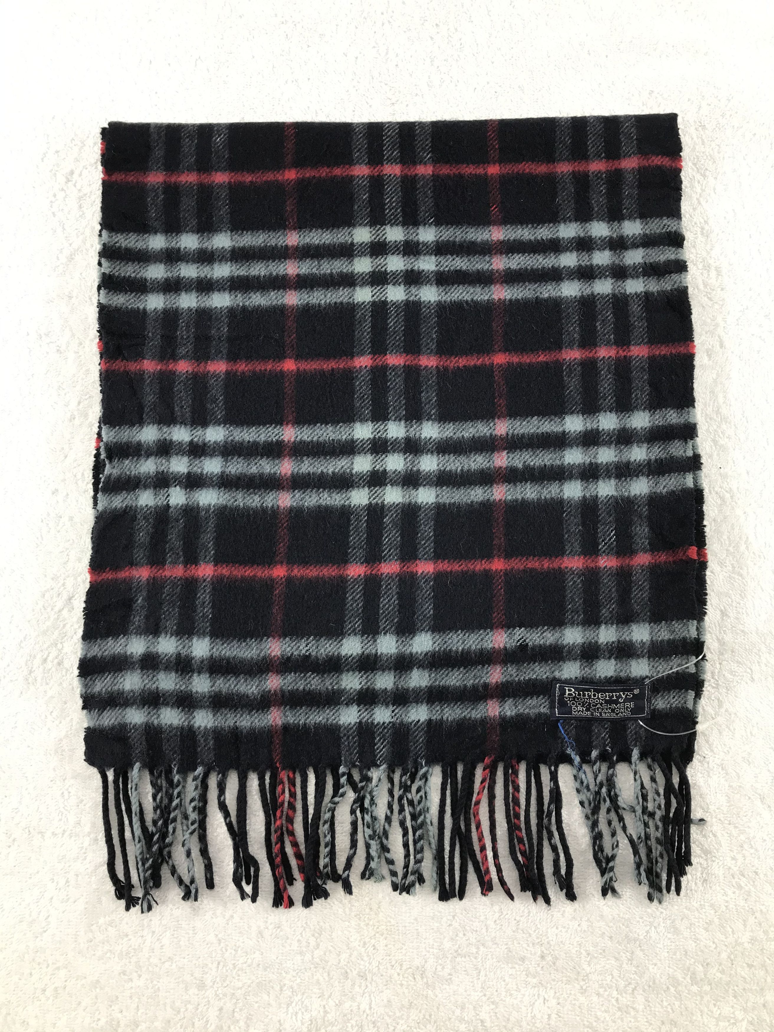 Burberry × Vintage Burberry Scarf / Muffler / Neckwear - WW1270 Size ONE SIZE - 2 Thumbnail