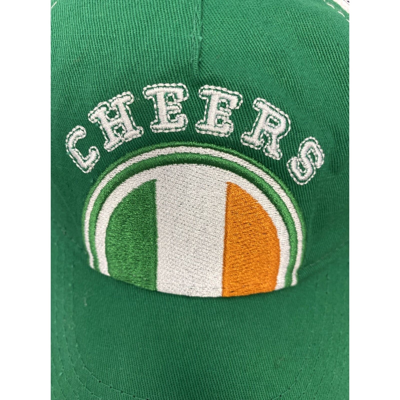 Logo 7 'Cheers' Logo Truckers Cap, Irish Theme, Green Adjustable Hat User: 'Cheers' Logo Truckers Cap, Green Irish Theme Adjustable Hat Size ONE SIZE - 2 Thumbnail