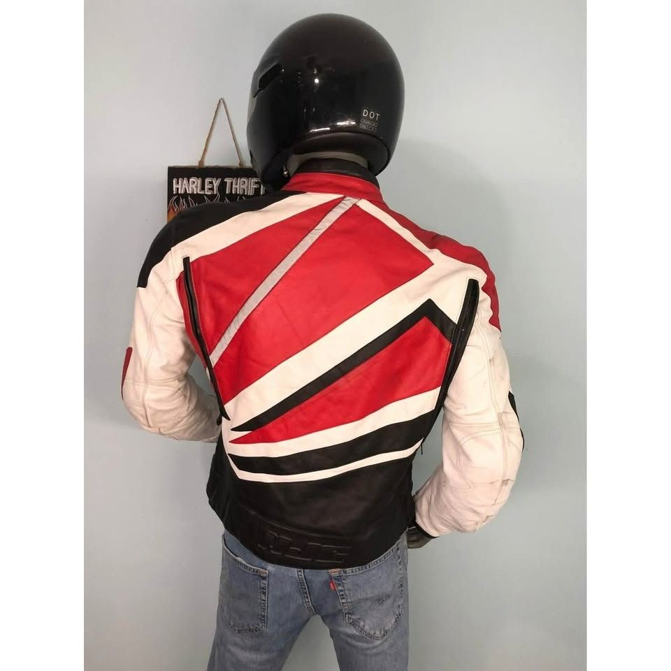 Other VTG Riding Jacket Size 44 Men Leather, Armor, HJC CIROTECH Size US M / EU 48-50 / 2 - 2 Thumbnail