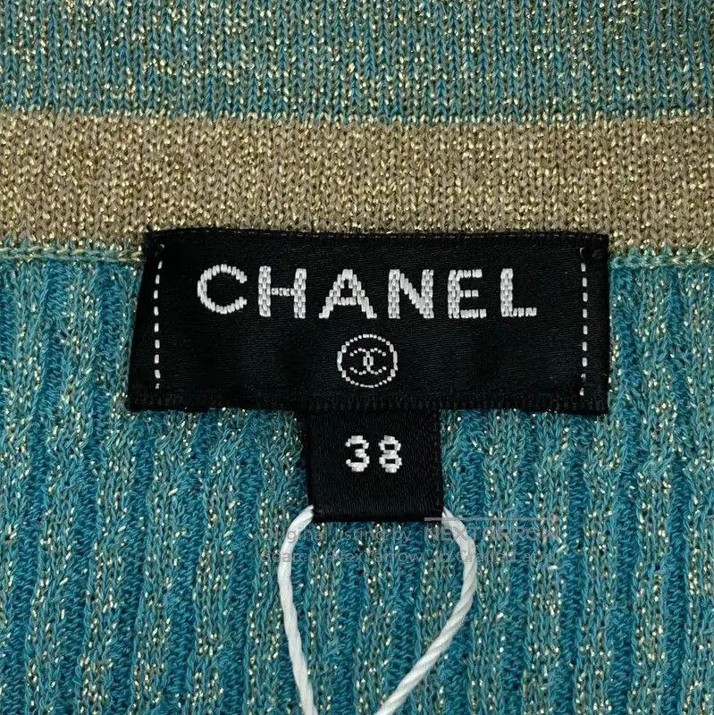 Chanel Chanel Blue Cotton Women's T-Shirt . Size S / US 4 / IT 40 - 6 Thumbnail