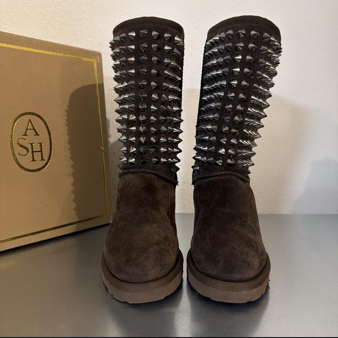 ASH ASH Rare Suede Spike Wedge UGG Boots Size US 5 / IT 35 - 1 Thumbnail