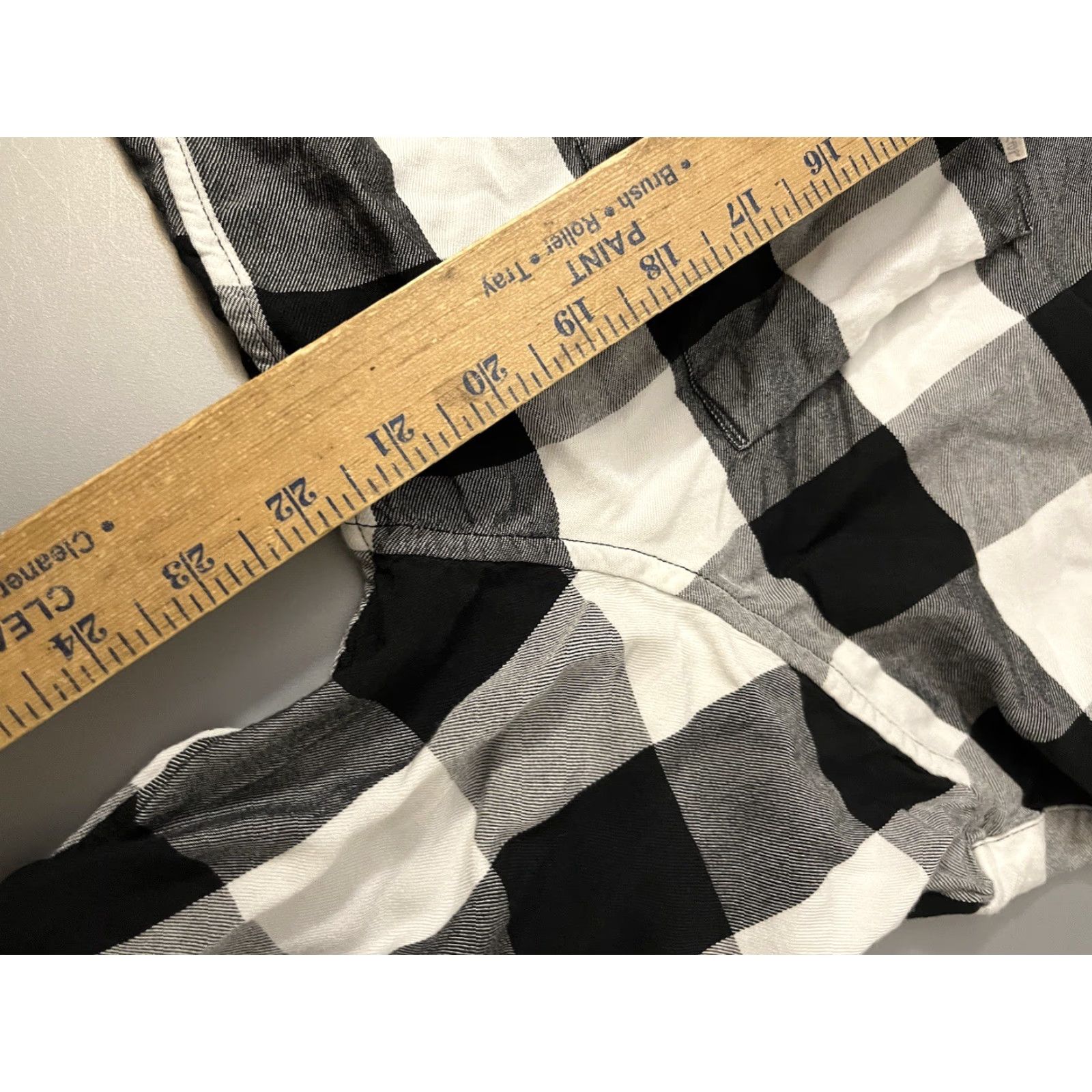 Levi's Levi's Boyfriend Fit Plaid Shirt Womens XL Button-Up Long Sleeve Black White Size XL / US 12-14 / IT 48-50 - 6 Thumbnail
