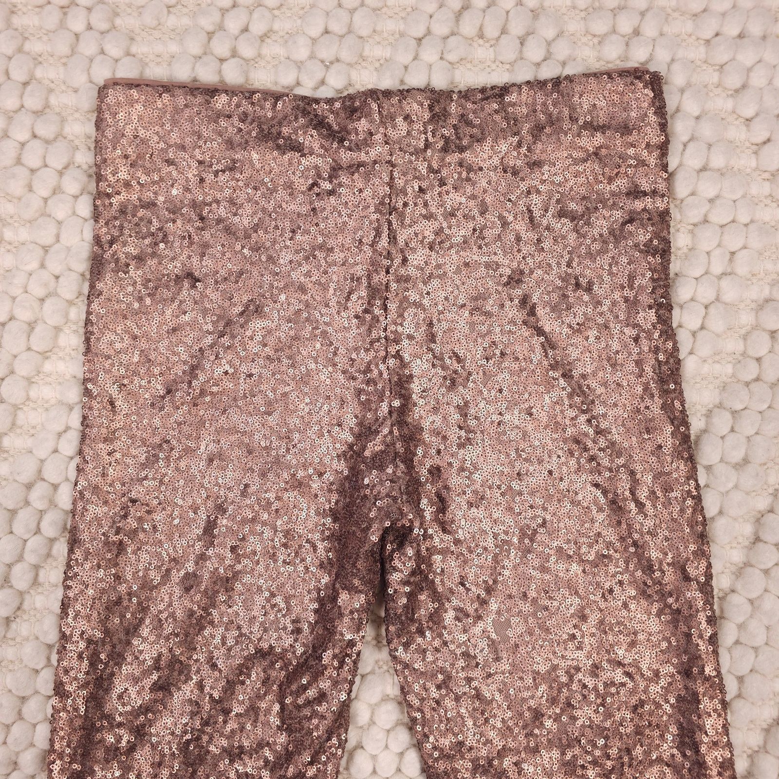Other Bronze Shiny Sequin Pants Sz Small Size 27" / US 4 / IT 40 - 7 Thumbnail
