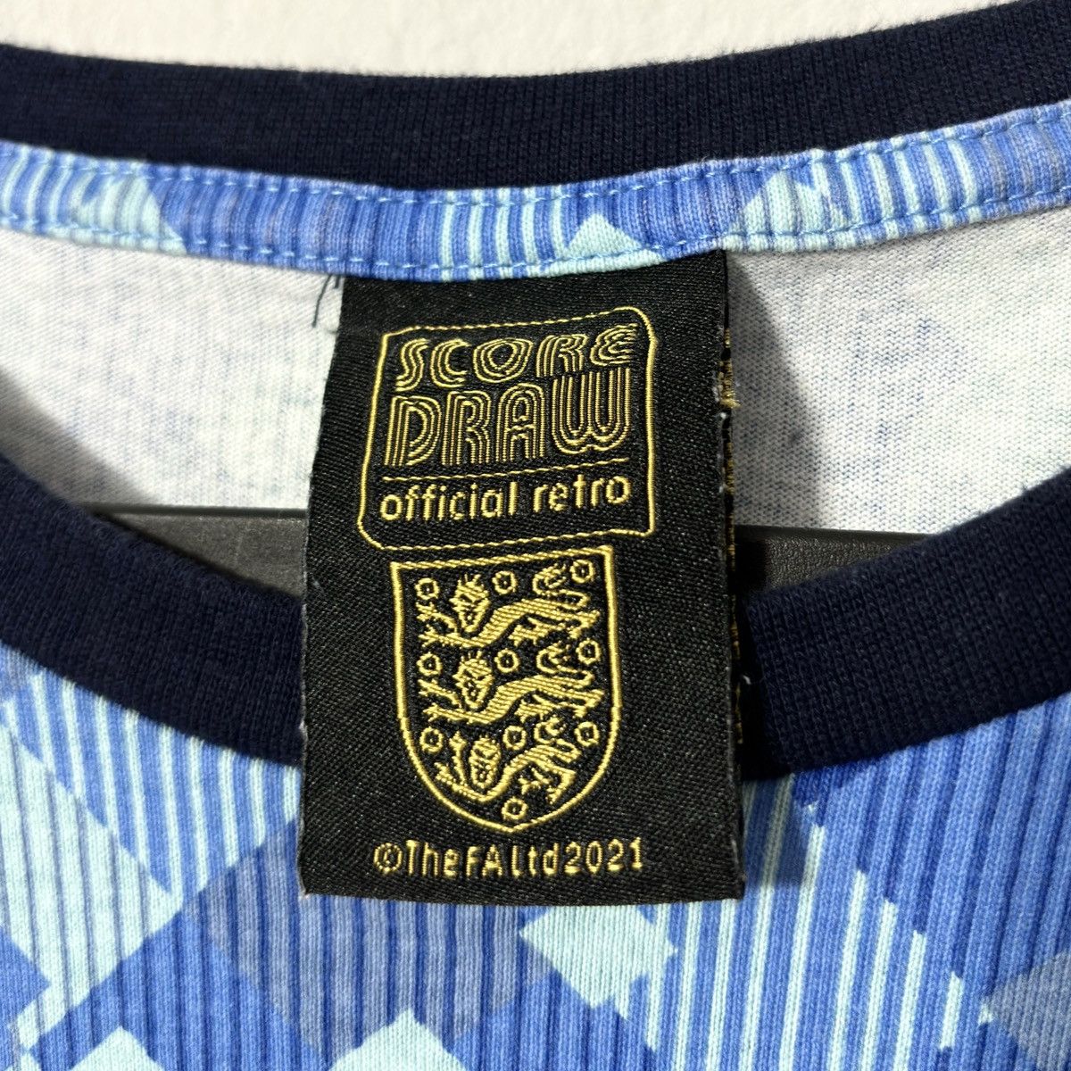 Vintage 1990 1992 England National ScoreDraw Vintage Soccer Jersey Size US L / EU 52-54 / 3 - 4 Thumbnail