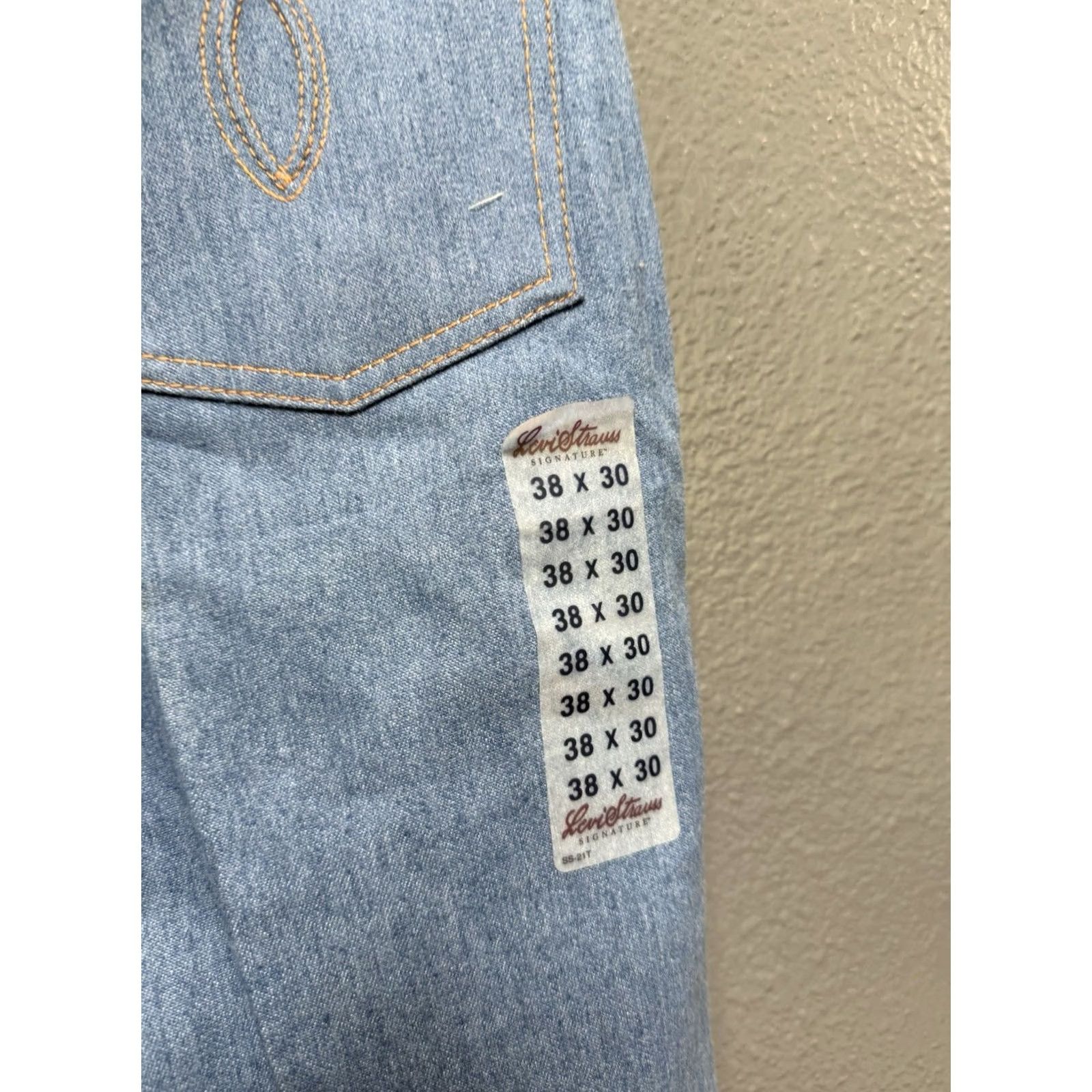Levi's VINTAGE Levi’s Jeans Blue 38 30 Denim Pants Mens Straight 2001 Indigo Mexico Size US 38 / EU 54 - 3 Thumbnail