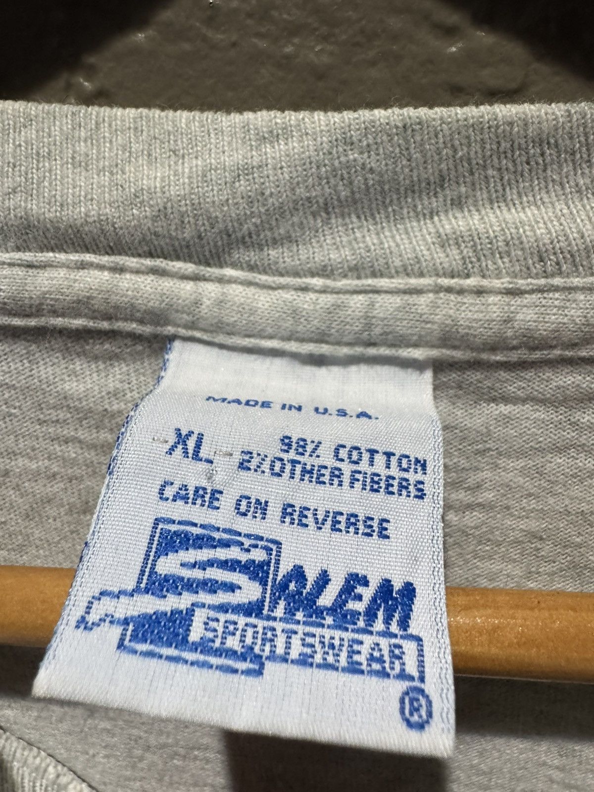 Salem Sportswear Vintage Salemsportsware San Jose Sharks Tee XL Grey Printed Size US XL / EU 56 / 4 - 4 Thumbnail