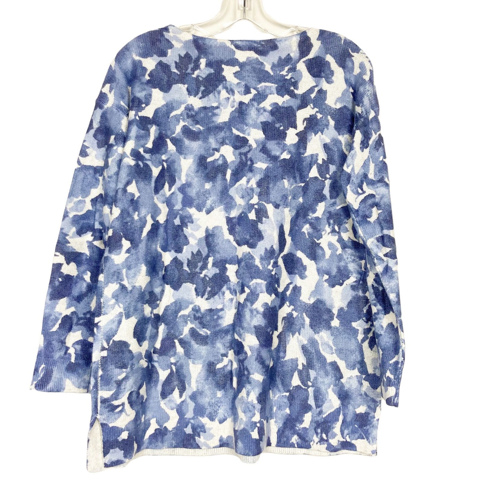 Other Pure Jill Blue Floral Sweater Sz XS Size XS / US 0-2 / IT 36-38 - 4 Thumbnail