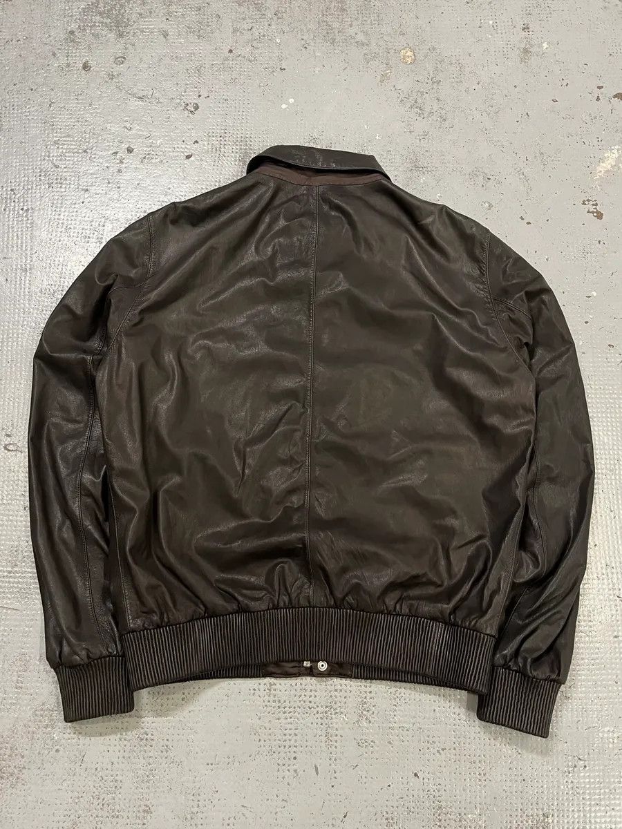 Prada AW2009 Prada Brown Leather Bomber Jacket Size US M / EU 48-50 / 2 - 7 Thumbnail