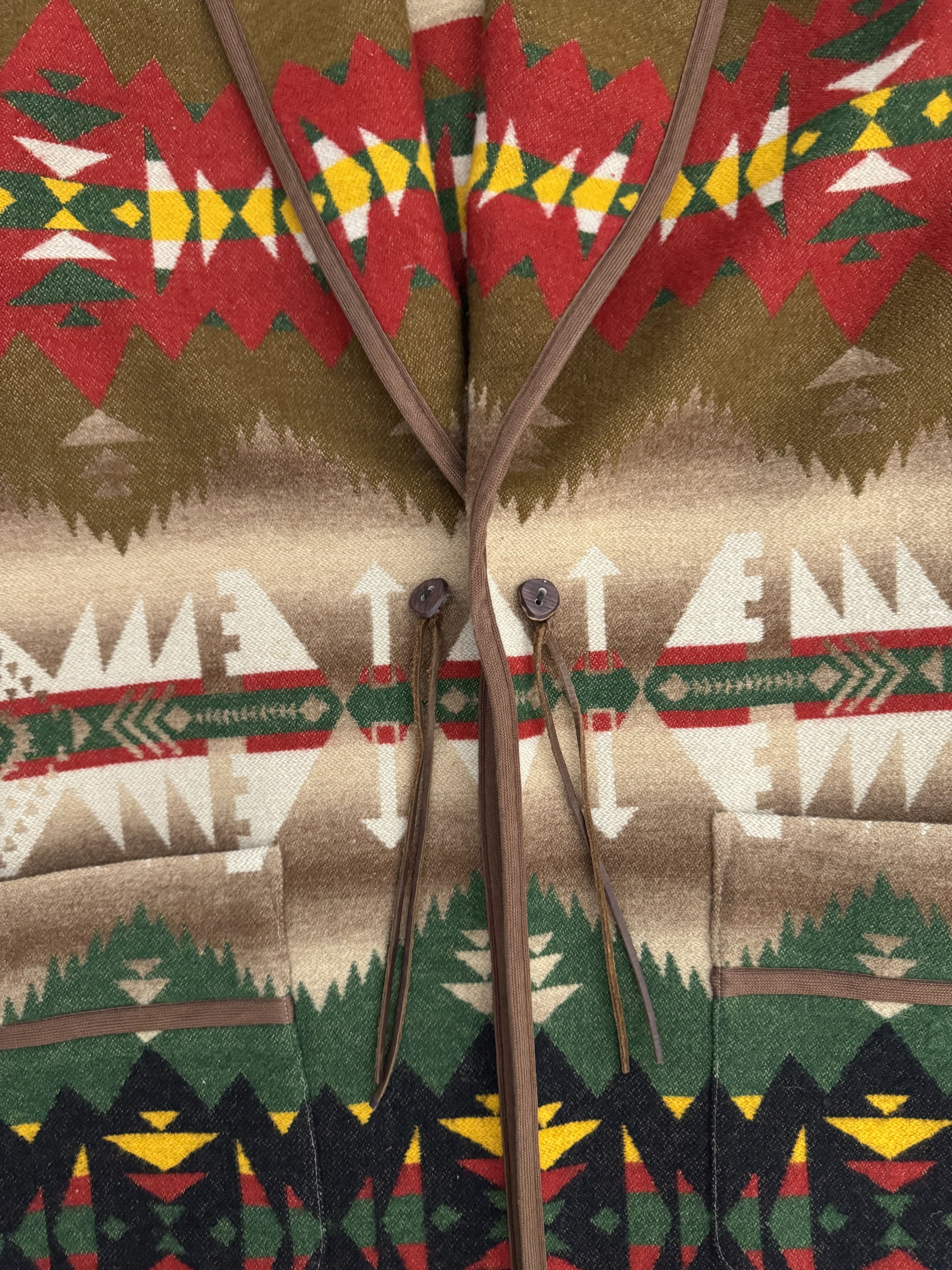 Polo Ralph Lauren Polo Country Aztec Robe Wool Blanket Coat Vintage Western Size US M / EU 48-50 / 2 - 6 Thumbnail