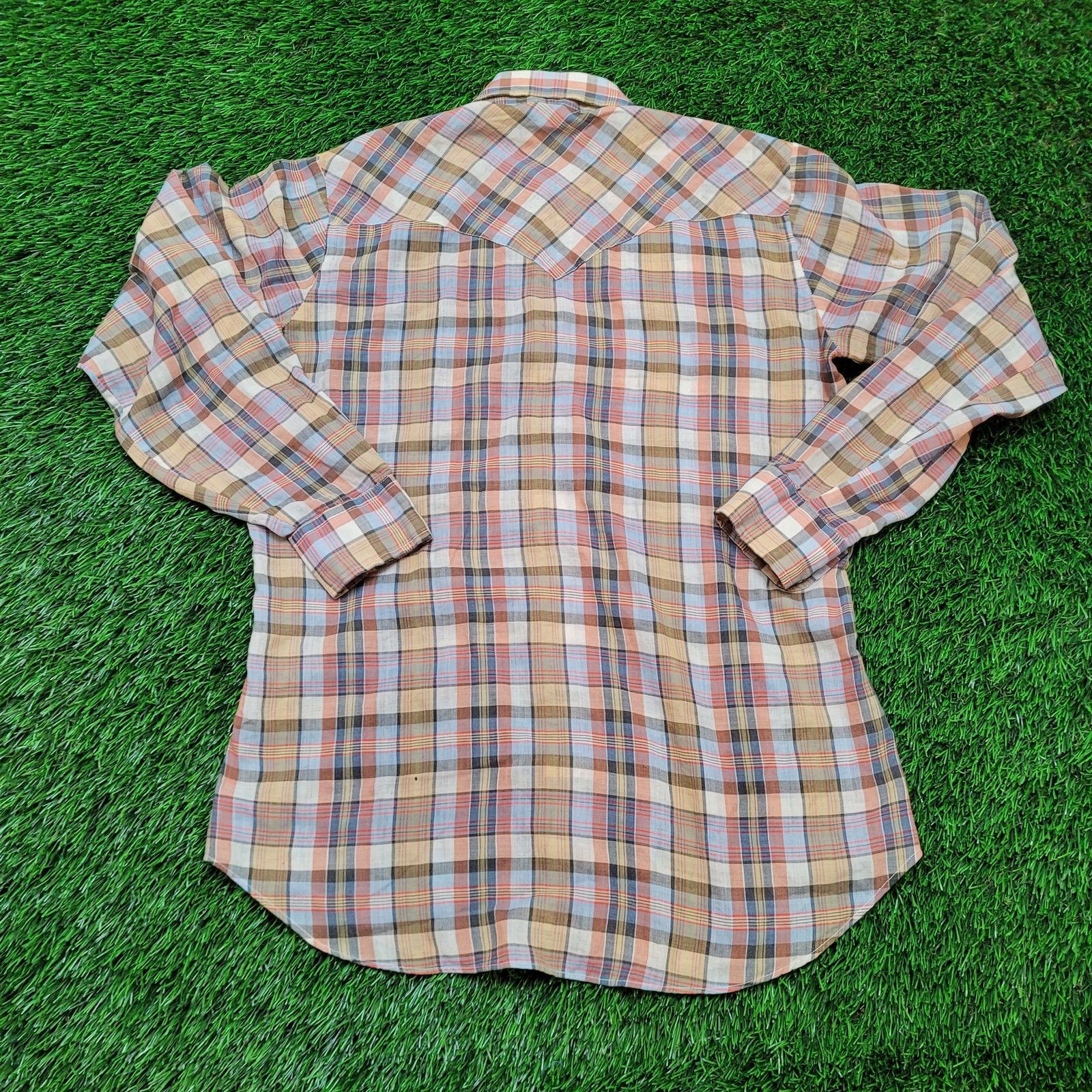 Levi's VTG 70s Levis Western Pearl Snap Shirt M Sawtooh Pockets USA Size US M / EU 48-50 / 2 - 6 Thumbnail
